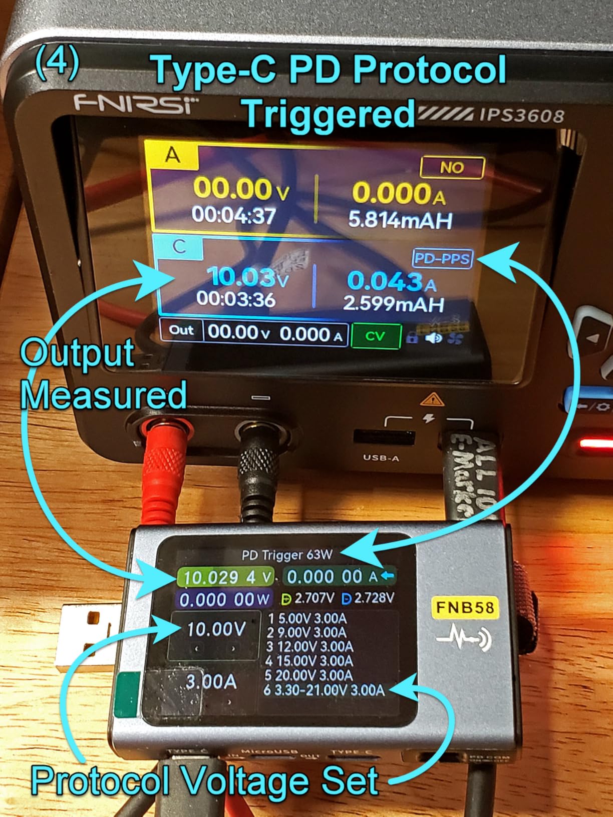 FNIRSI IPS3608 DC Power Supply Variable, 36V 8A Bench Power Supply with <10mV Low Ripple, PC Programmable customer photo 1