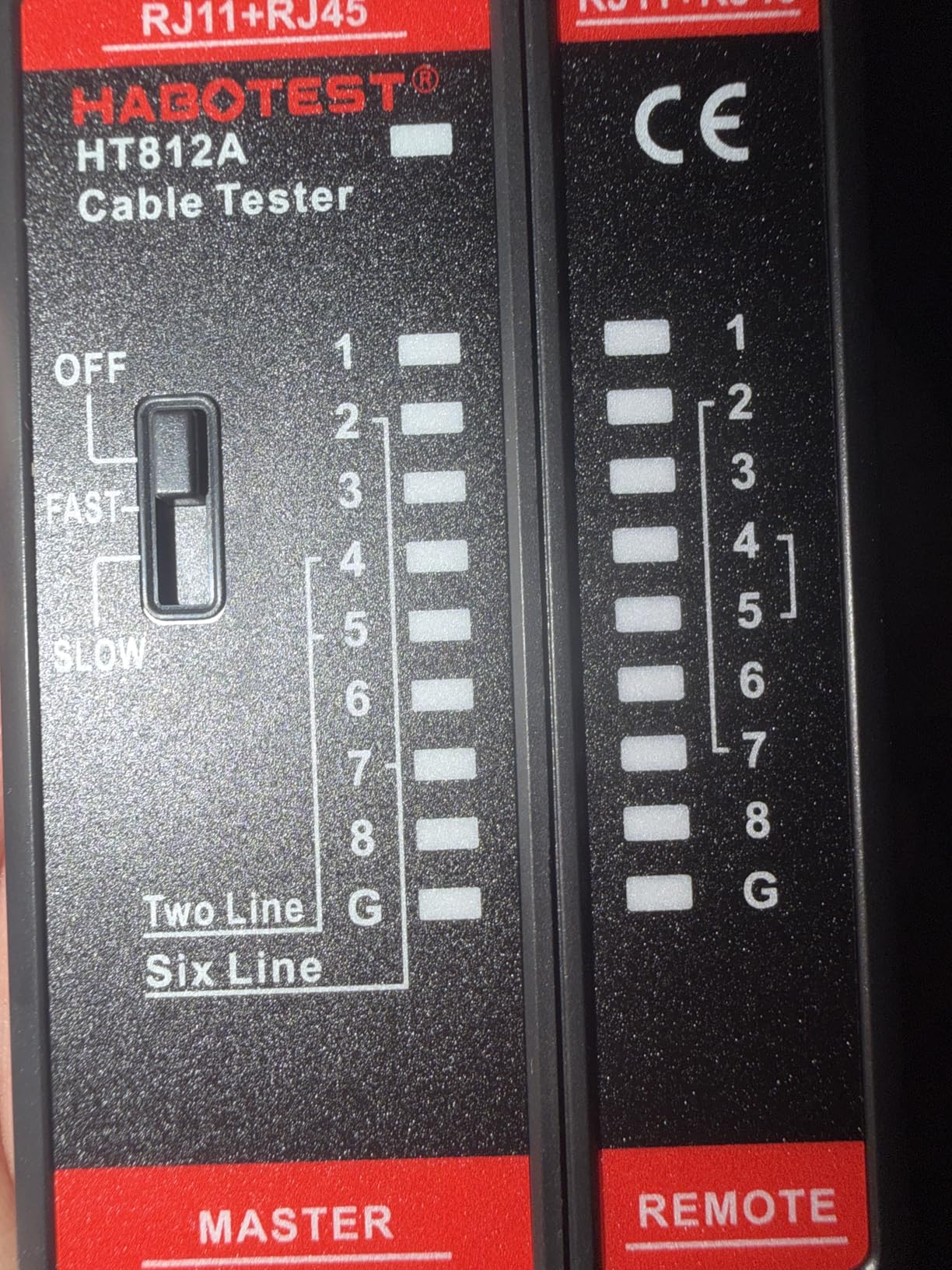 Network Ethernet Cable Tester for LAN RJ45 RJ11 CAT5 CAT5E CAT6 CAT6A CAT7, Ethernet Wire Tester Tool UTP/STP Continuity Test for Telephone Line Finder Home Repair (HT812A) customer photo 1