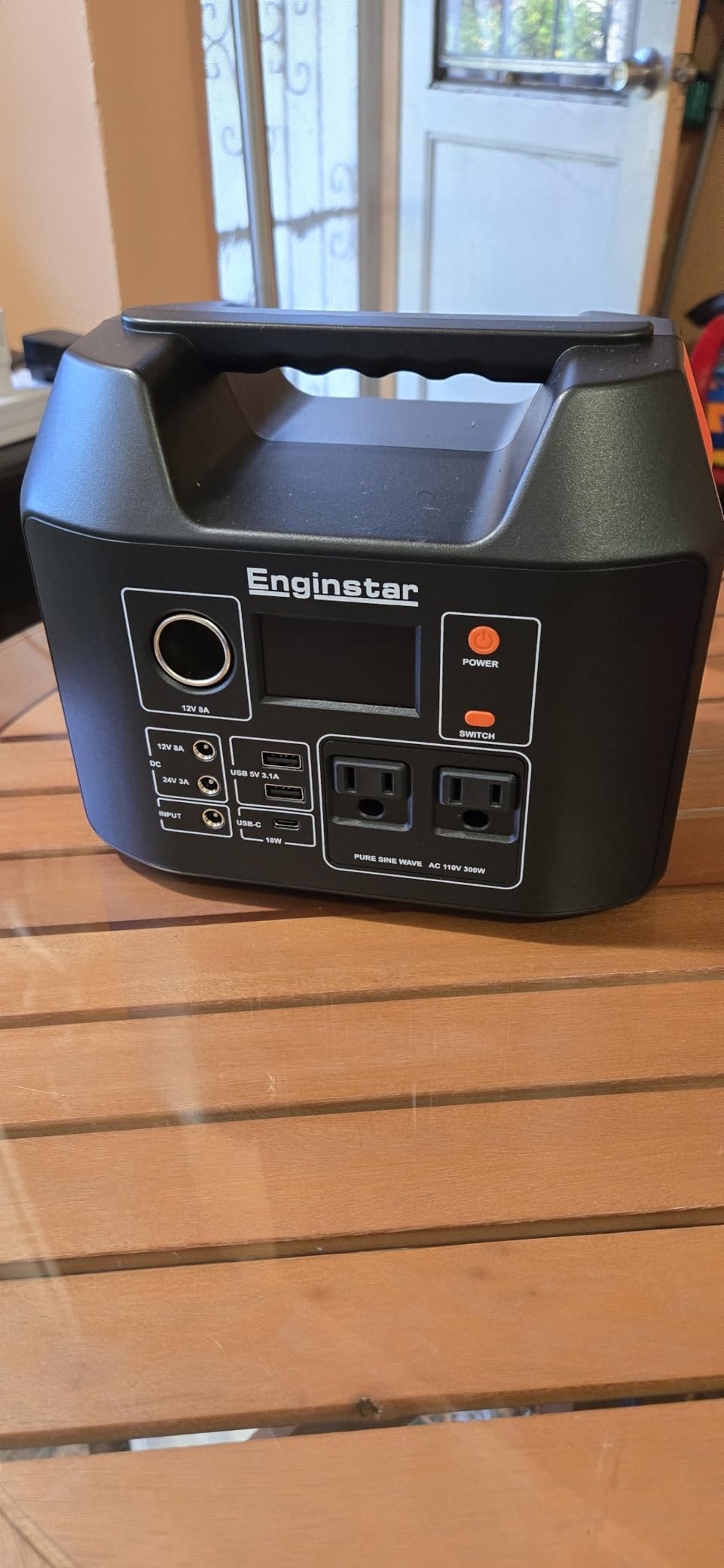 EnginStar Portable Power Station 300W 296Wh Battery Bank with 110V Pure Sine Wave AC Outlet For Outdoors Camping Hunting and Emergency, 80000mAh Backup Battery Power Supply For CPAP customer photo 2