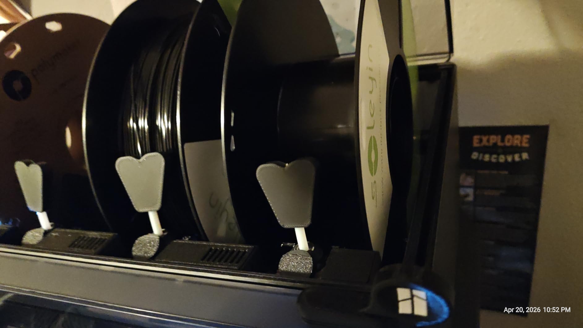 Soleyin PETG 3D Printer Filament 1.75mm, Neatly Wound Strong Toughness Filament, Smooth Glossy Finish, 1 kg Spool(2.2lbs) customer photo 1
