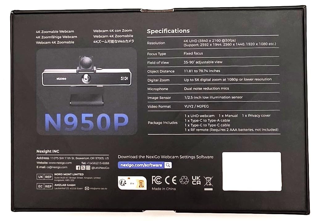NexiGo Meeting 360 Ultra (Gen 3), Enhanced All-in-One Conference Camera System, Multi-Camera Setup, 8K Capture, AI-Powered Framing and Auto Tracking, for Medium to Large Meeting Rooms customer photo 2