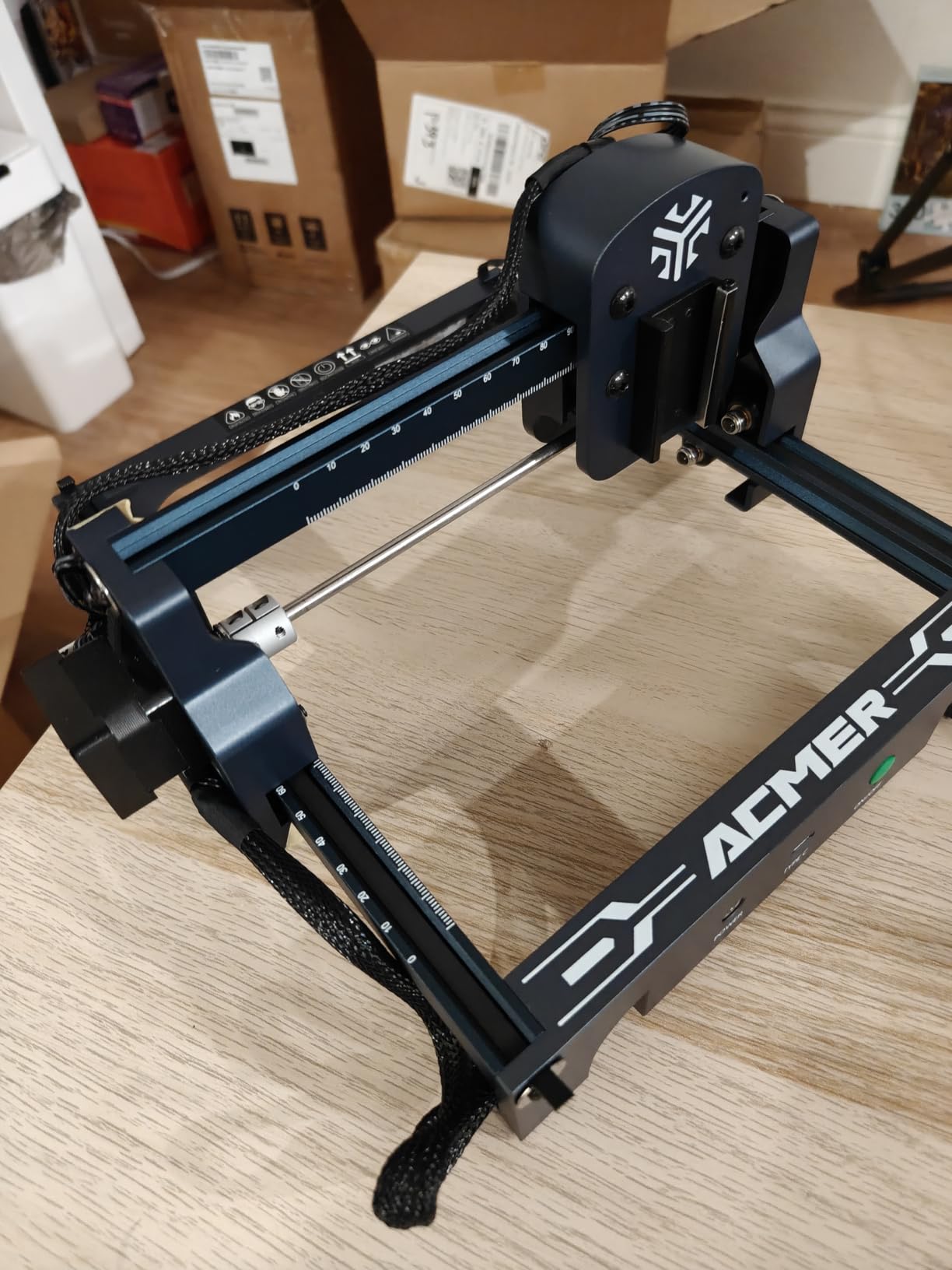 ACMER S1 Laser Engraver, 6000mW Laser Engraver Machine Higher Accuracy Lazer Cutter and Engraving Machine with Working Area 130x130mm, 0.04mm Laser Spot Engraving Machines & Tools customer photo 2