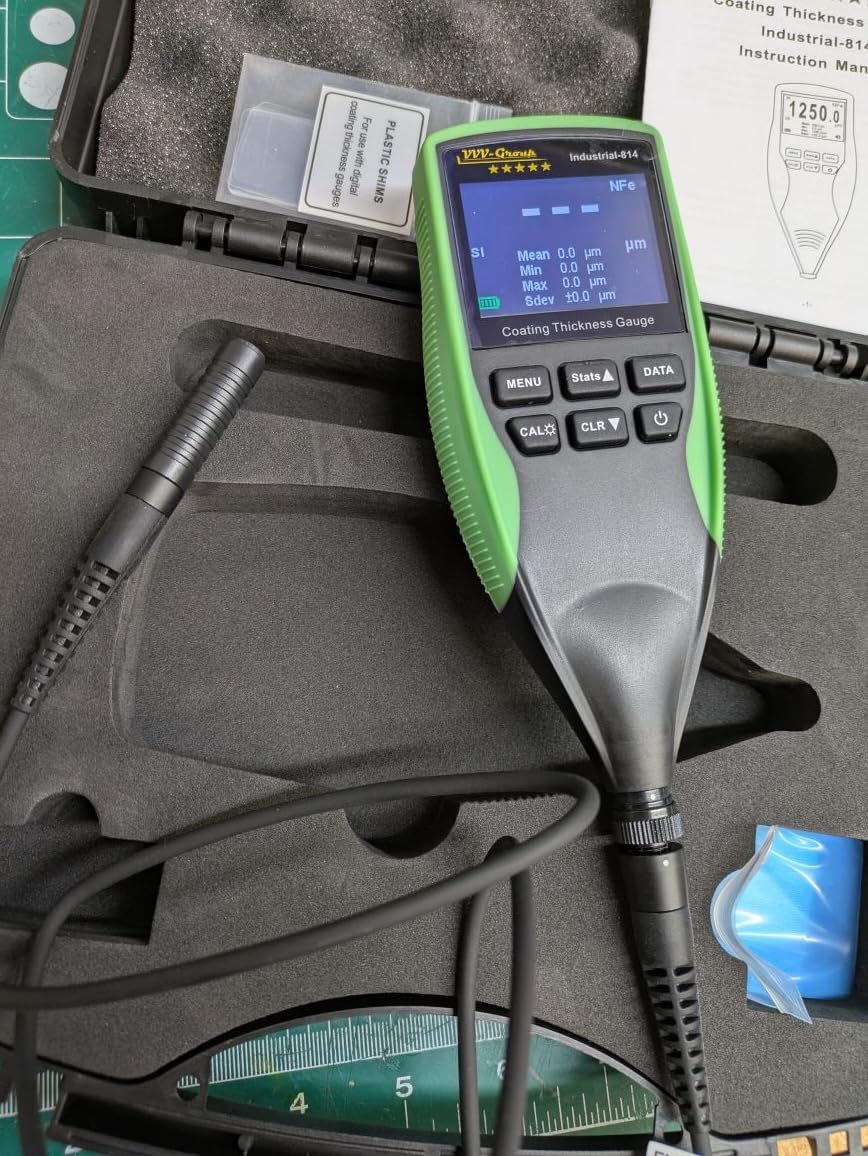 Coating Thickness Gauge Industrial-814 - 0-1250um (0-50 mils) Paint Thickness Meter for Steel & Aluminum customer photo 1