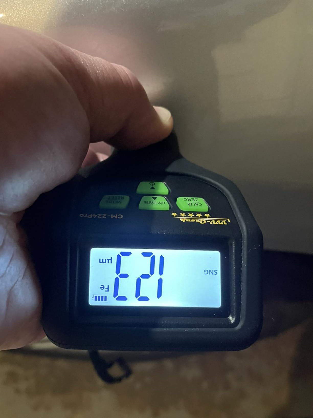 Paint Thickness Gauge - CM-224Pro Automotive Coating Thickness Meter 0-59.1 mils, Fe/NFe/Zn Auto Detection customer photo 1