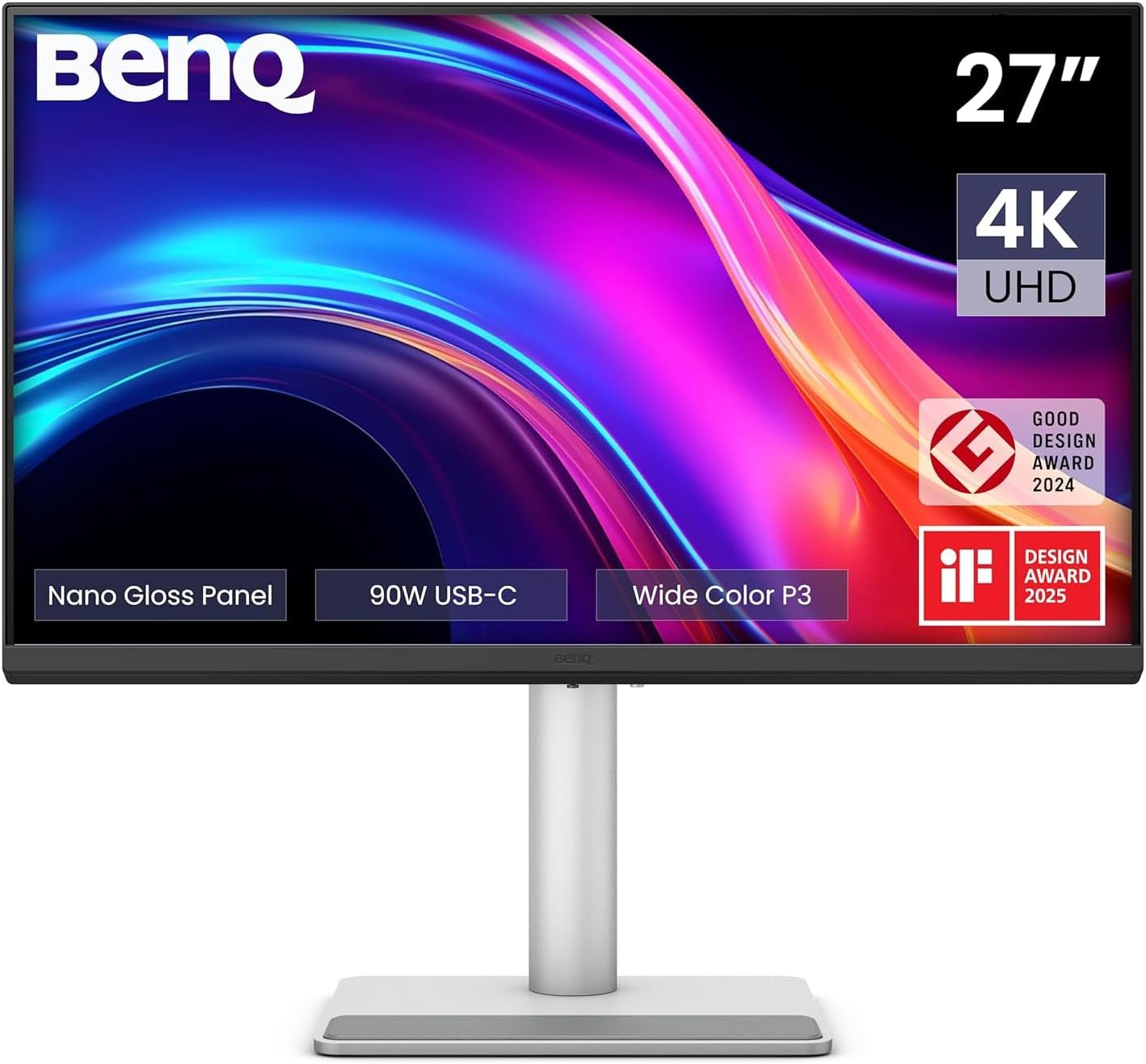 BenQ MA270UP 27-inch 4K 3840x2160 Monitor for MacBook Pro/Air, Dual USB-C, 90W Power Delivery, Mac Color Match, USB Hub, P3 Color Gamut customer photo 1