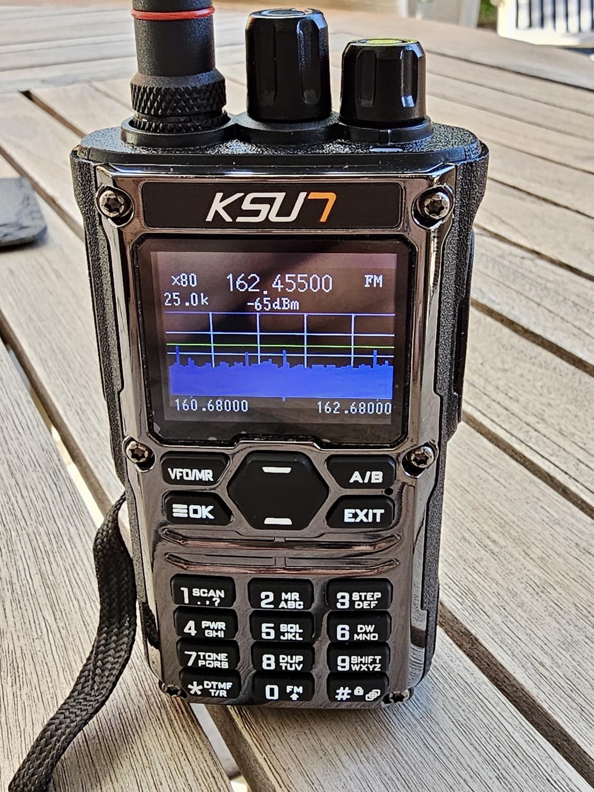 KSUN Handheld Ham Radio CB SSB HF Portable Radios Smart APP Programming Screen with Blue/Red Shortwave Antenna customer photo 1