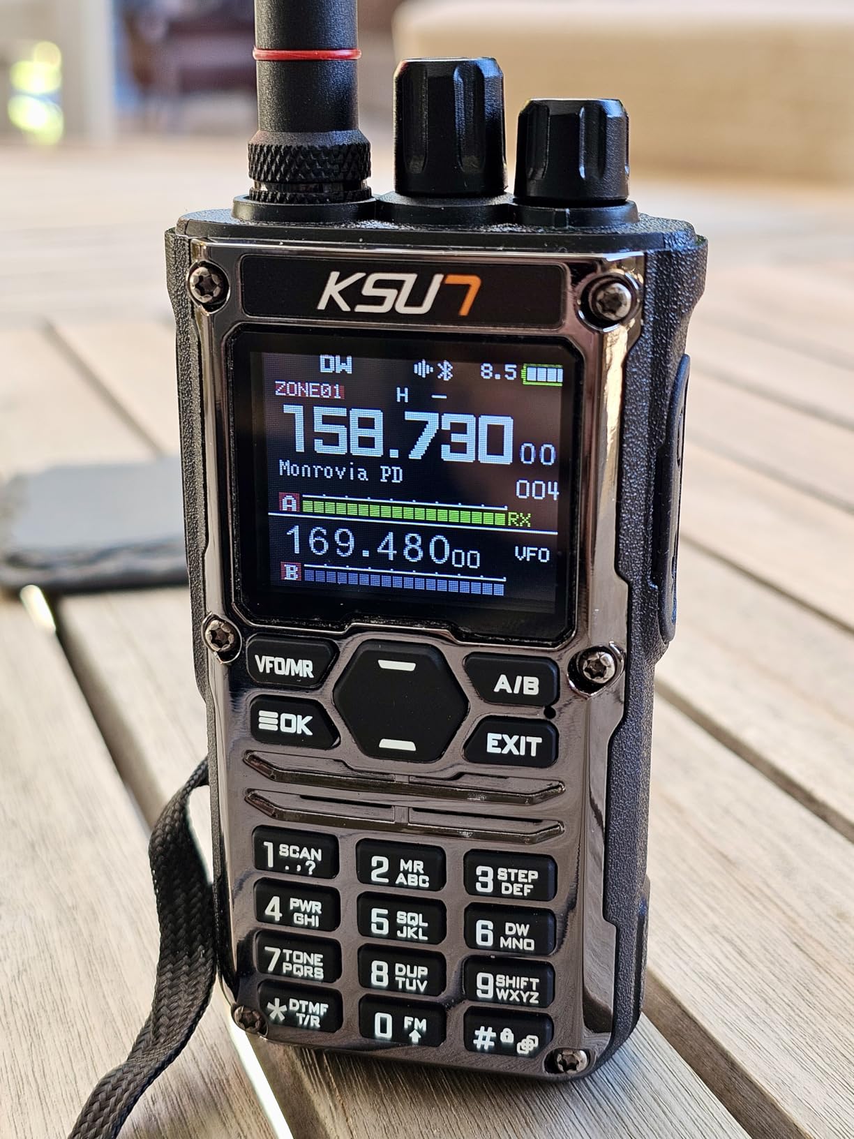 KSUN Handheld Ham Radio CB SSB HF Portable Radios Smart APP Programming Screen with Blue/Red Shortwave Antenna customer photo 4