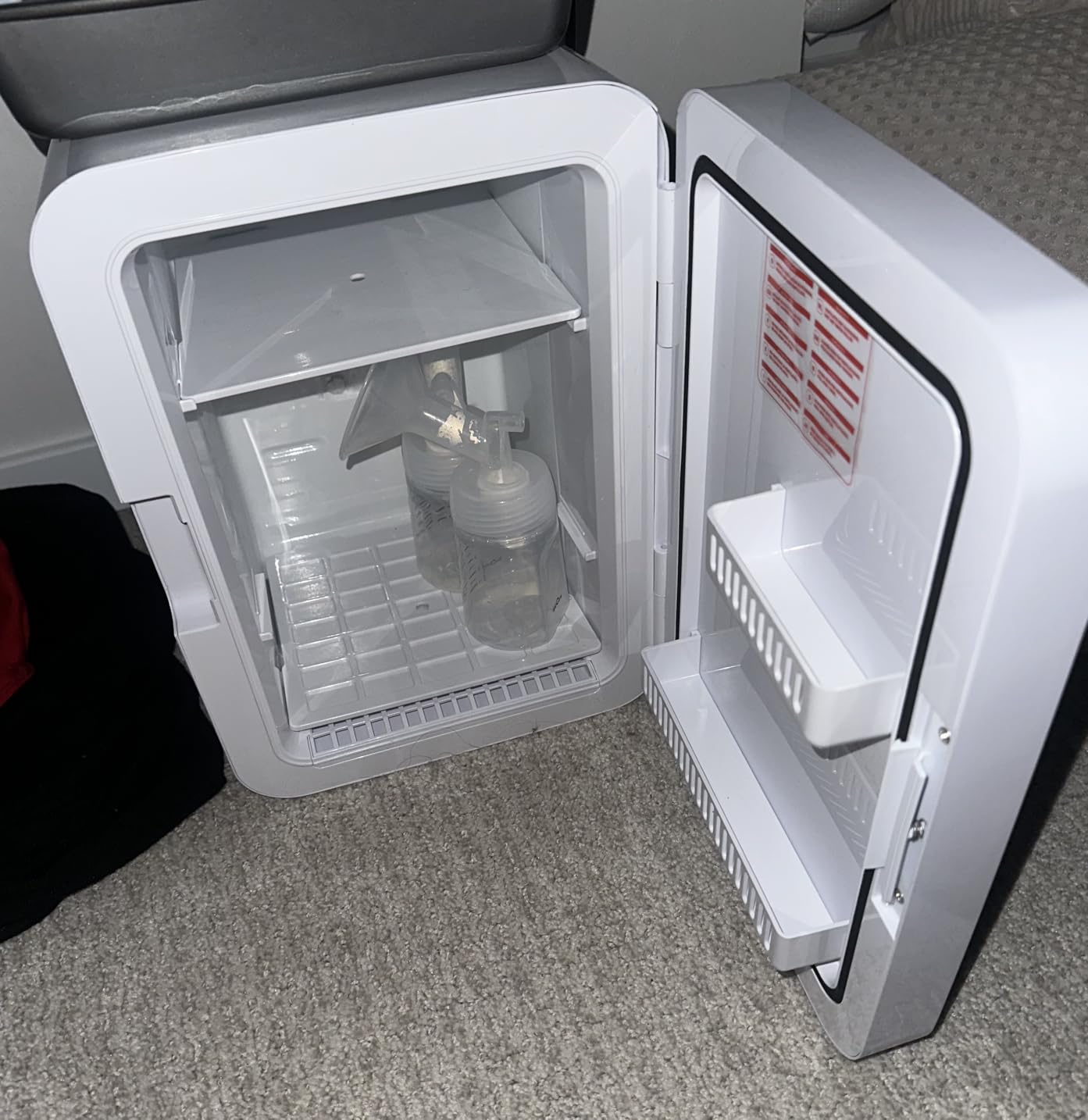 Antarctic Star Compact Mini Fridge, 10L Portable Small Refrigerator, 2.6 Gal Mini Fridge with AC/DC Adapters, Small Cosmetics Cooler for Beverage, Food, Makeup, Bedroom, Office, Dorm, Black customer photo 1