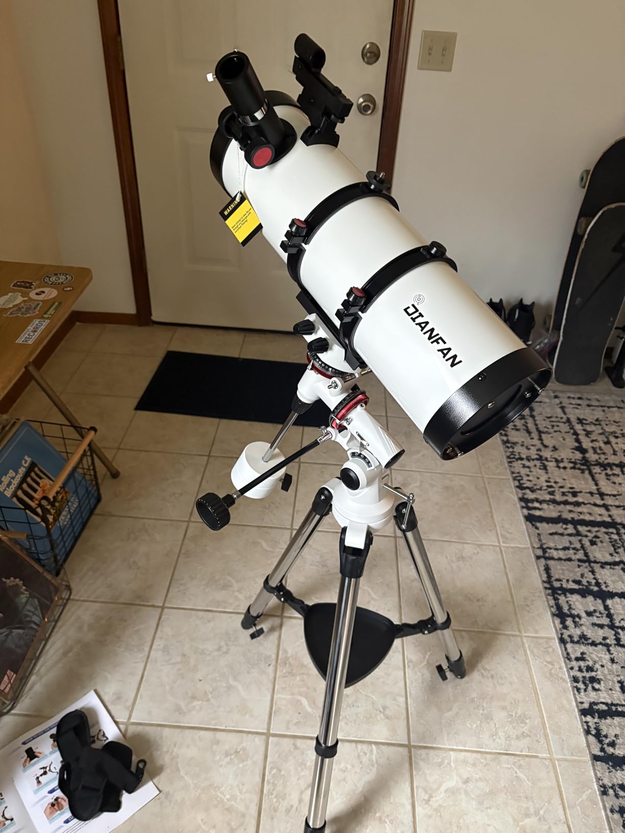 Telescope 150EQ Astronomical Professional Telescope for Adults High Powered, Manual Equatorial Reflector Telescopes for Beginners with Phone Adapter, Moon Filter, Stainless Tripod - with Carrying Bag customer photo 1
