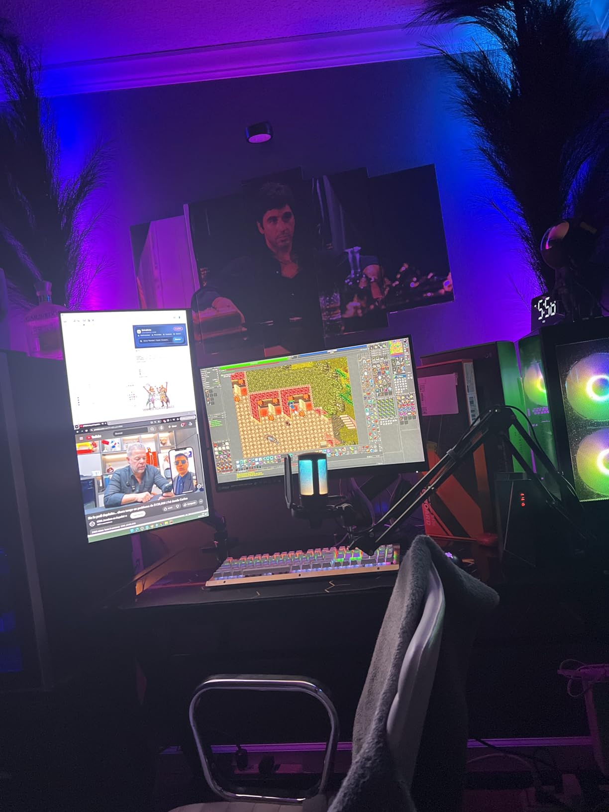 CRUA 49 inch Curved Gaming Monitor | DQHD(5120 * 1440), 144Hz/165Hz, 1500R, 32:9, AMD FreeSync, 120% sRGB, Height Adjustable Ultra-Wide Screen Monitors, HDMI 2.1 & DP 1.4, Wall Mount Install- Black customer photo 2