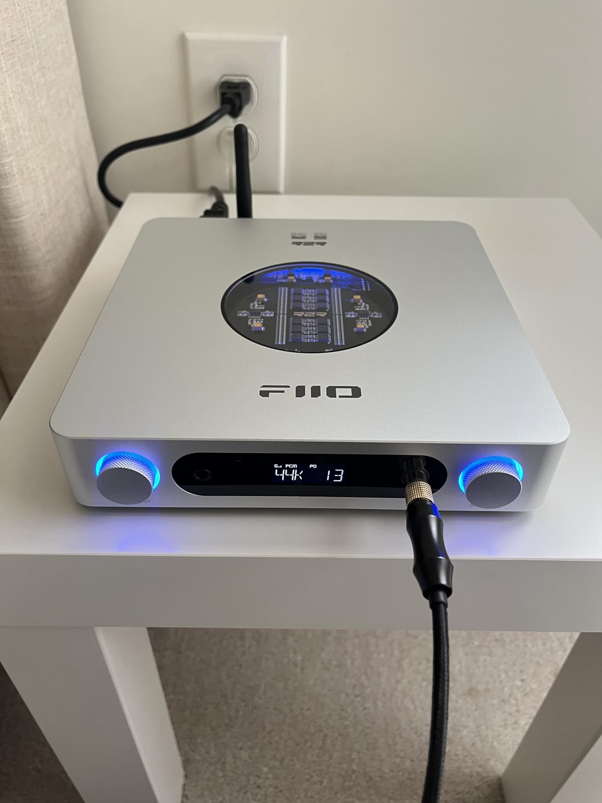 FiiO K13 R2R Desktop DAC & Headphone Amp, High-Fidelity 24Bit R2R DAC, Powerful 2400mW Output, LDAC Bluetooth Streaming, Dual Power Supply, 10-Band PEQ, Balanced XLR & RCA Audio Output (Silver) customer photo 2
