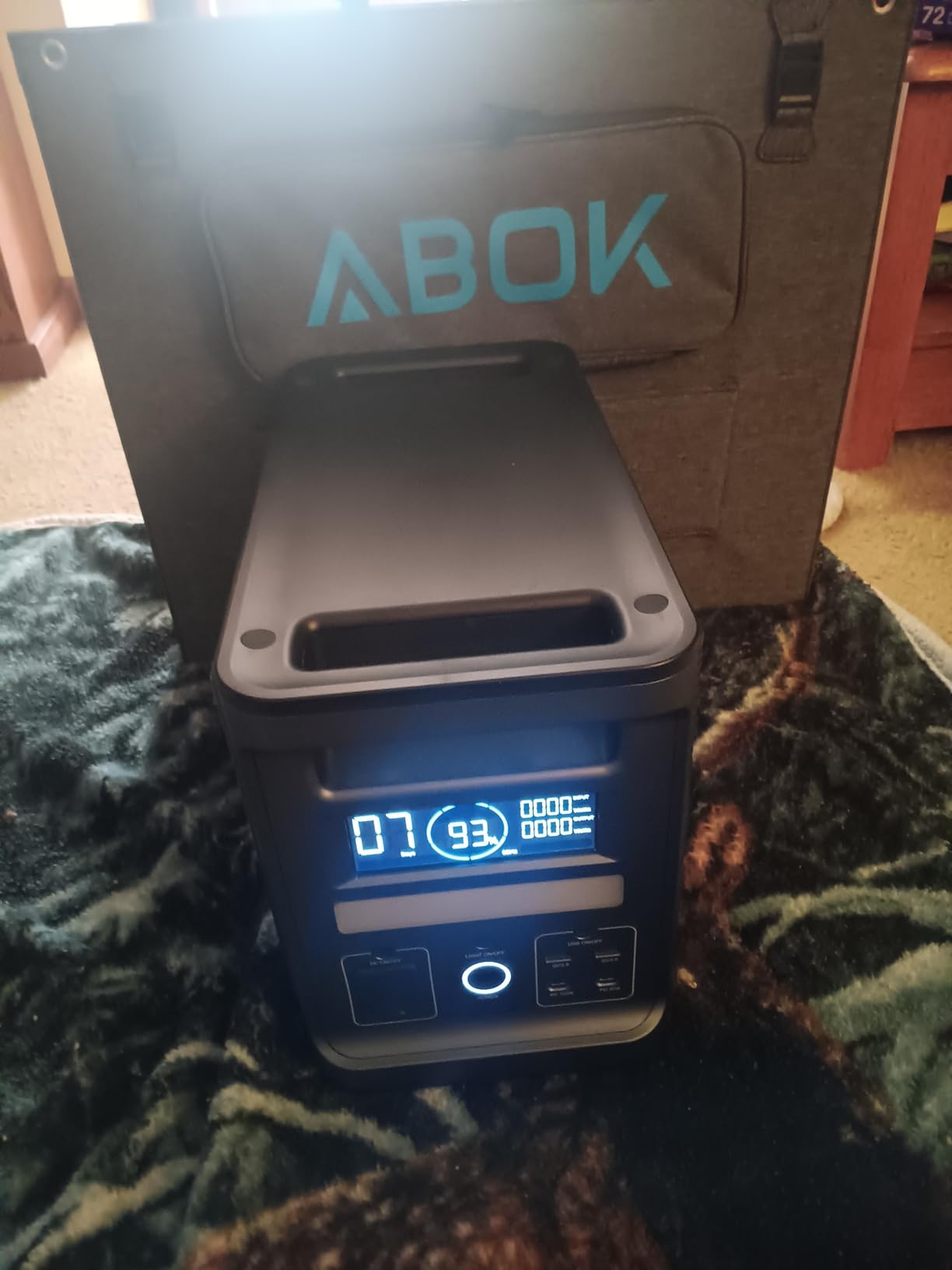 ABOK Ark2000 Portable Power Station LiFePO4 Battery, Expandable to 4.6kWh, 1.3 Hrs 0-100% Hypercharging, UPS, App, 2000W AC Solar Generator for Camping, Emergency, RV, Off-Grid Living customer photo 1