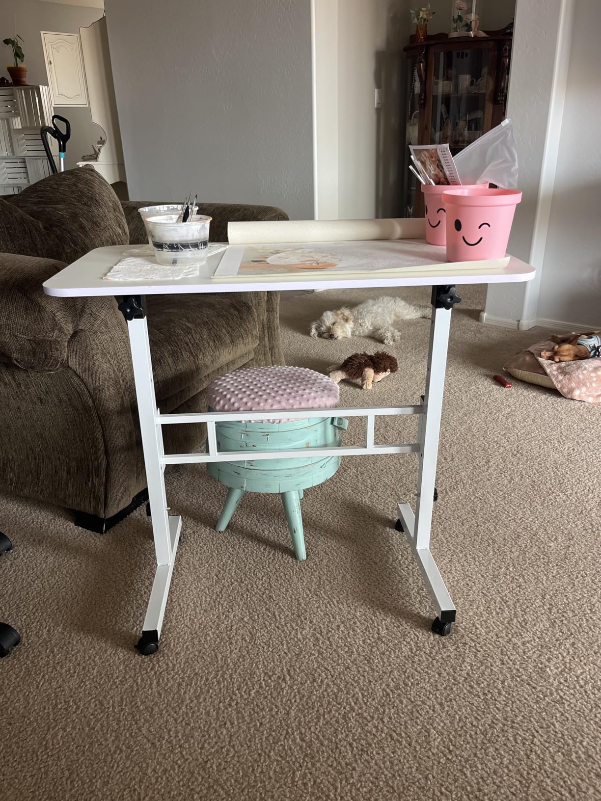 Portable Standing Desk Adjustable Height 27.5