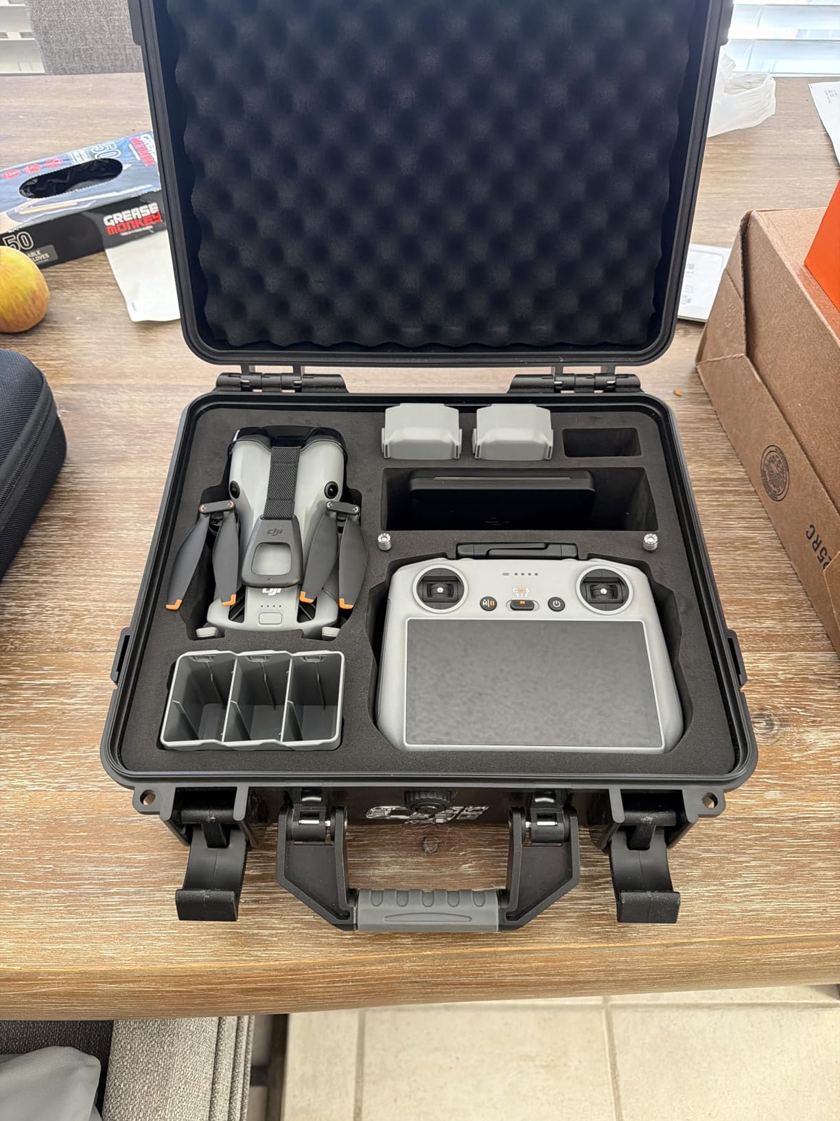 Lekufee Waterproof Hard Carrying Case for DJI Mini 5 Pro Drone, Fly More Combo, DJI RC 2/RC N3, Battery(6 pcs), Charging Hub, and other Accessories(Case Only) customer photo 1