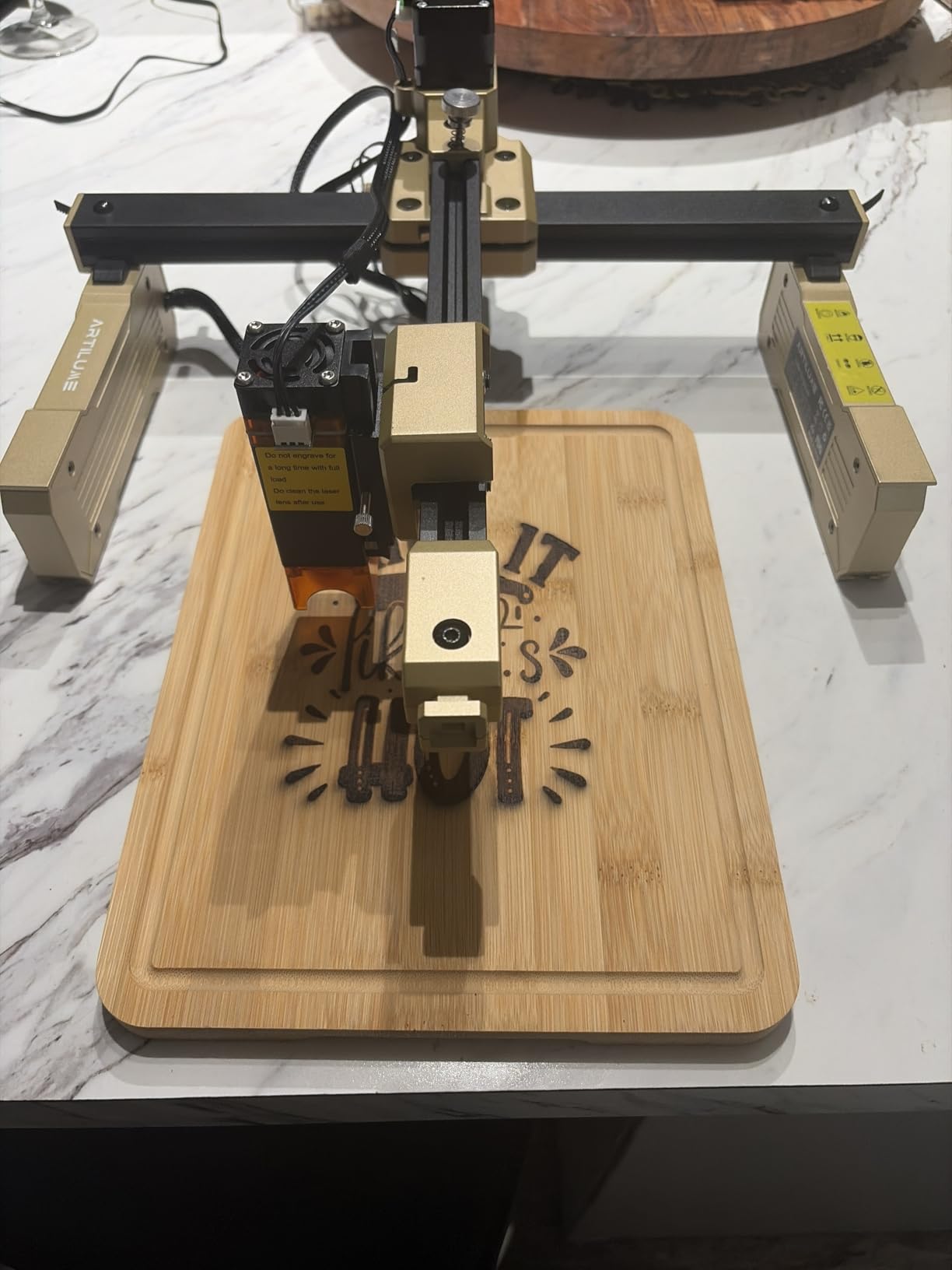 T1 Foldable Laser Engraver, 7000mW Portable Engraving Machine with 0.01mm Accuracy, 200x150mm Working Area for Wood, Leather, Acrylic, Coated Metal - Ideal for DIY & Small Business customer photo 1