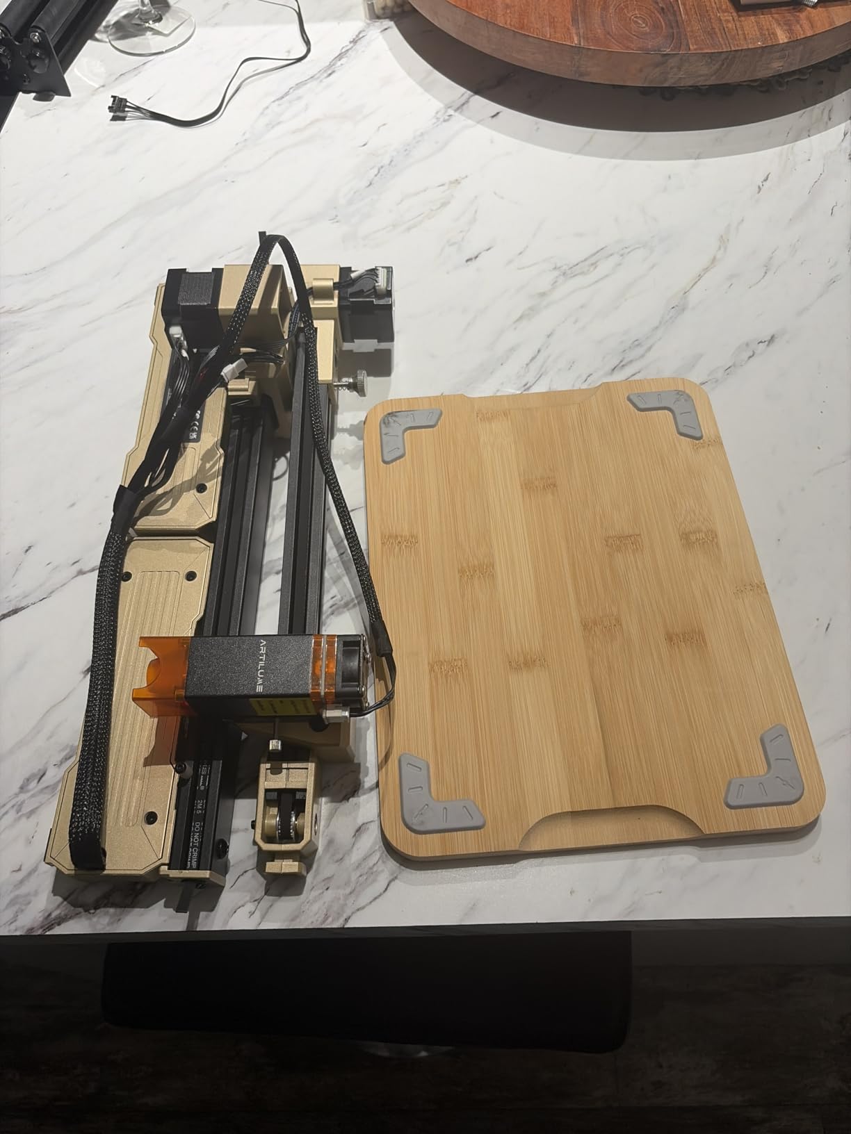 T1 Foldable Laser Engraver, 7000mW Portable Engraving Machine with 0.01mm Accuracy, 200x150mm Working Area for Wood, Leather, Acrylic, Coated Metal - Ideal for DIY & Small Business customer photo 2