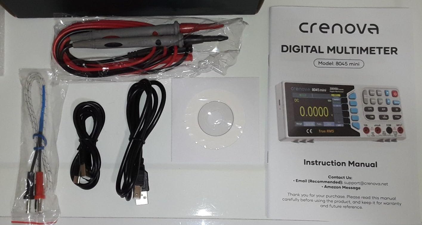 Crenova 30000 Counts True RMS Digital Multimeter, Desktop Bench Multimeter for Lab & Industrial Use. USB Data Logging, CAT II 600V. customer photo 1
