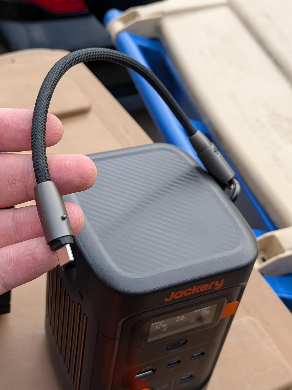 Jackery Explorer 240D Power Bank (80,000mAh), LiFePO4 Battery 256Wh Portable Power Station, USB-C Cable Included,200W DC Output,1-Hour Fast Charging, Compact For Outdoor Camping, Travel, Emergencies customer photo 1