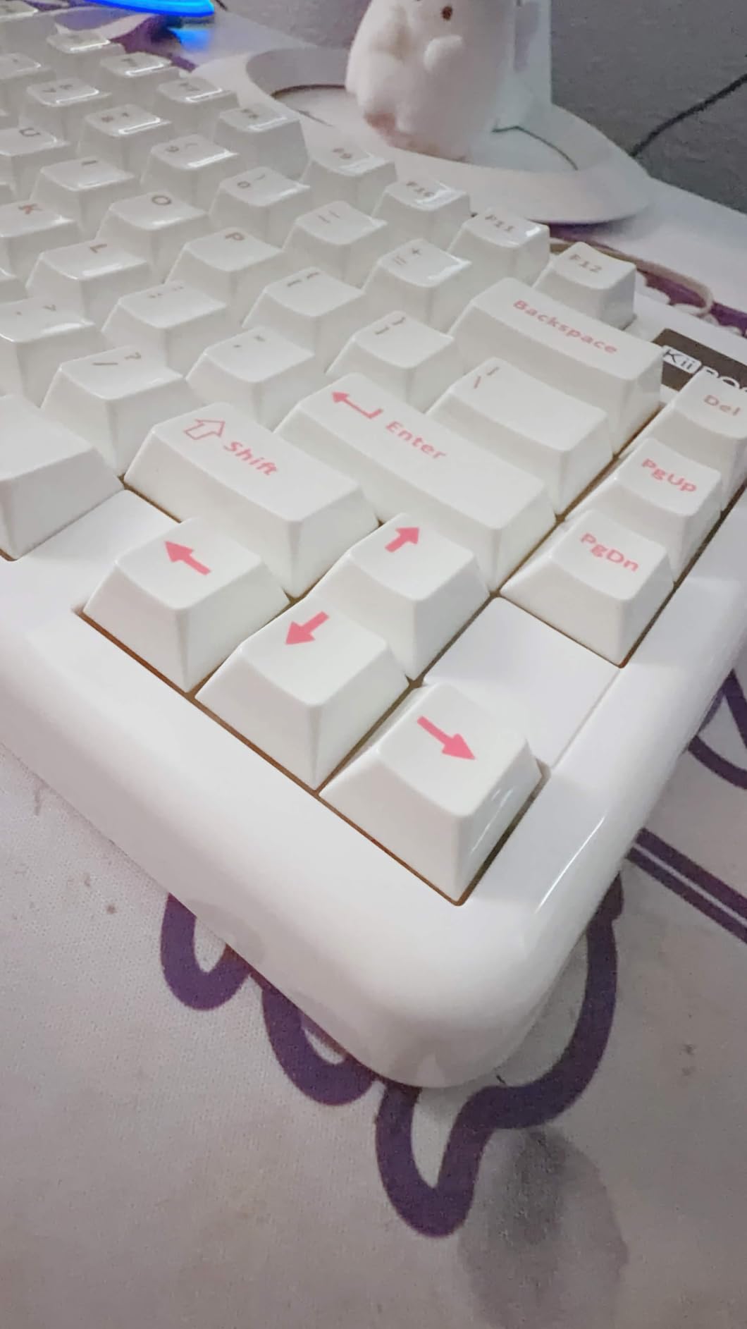 KiiBoom Phantom81 Lite 75% Gasket Mechanical Keyboard, QMK&VIA Programmable, 3 Modes Wireless Gaming Keyboard, RGB Backlights, ABS Case, Hot-Swappable for Windows/Mac/Linux (Clear) customer photo 1