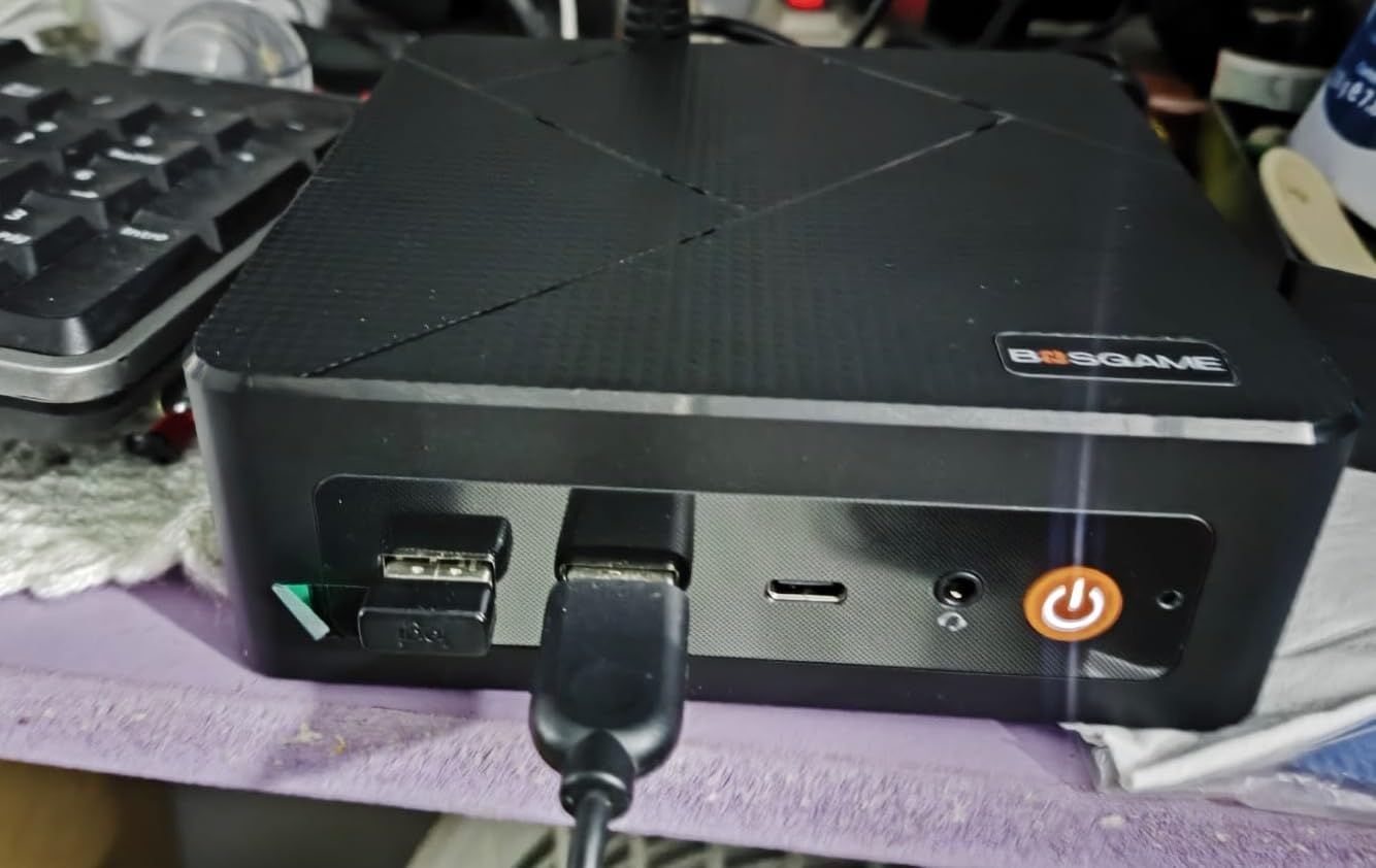 BOSGAME P4 Ultra Mini PC Ryzen 7 7730U, 16GB RAM 1TB NVMe SSD Mini Computers, Dual 2.5G LAN, Wi-Fi 6E, BT5.2, 4K Triple Display HDMI | DP | Type-C, Home Office Business customer photo 1