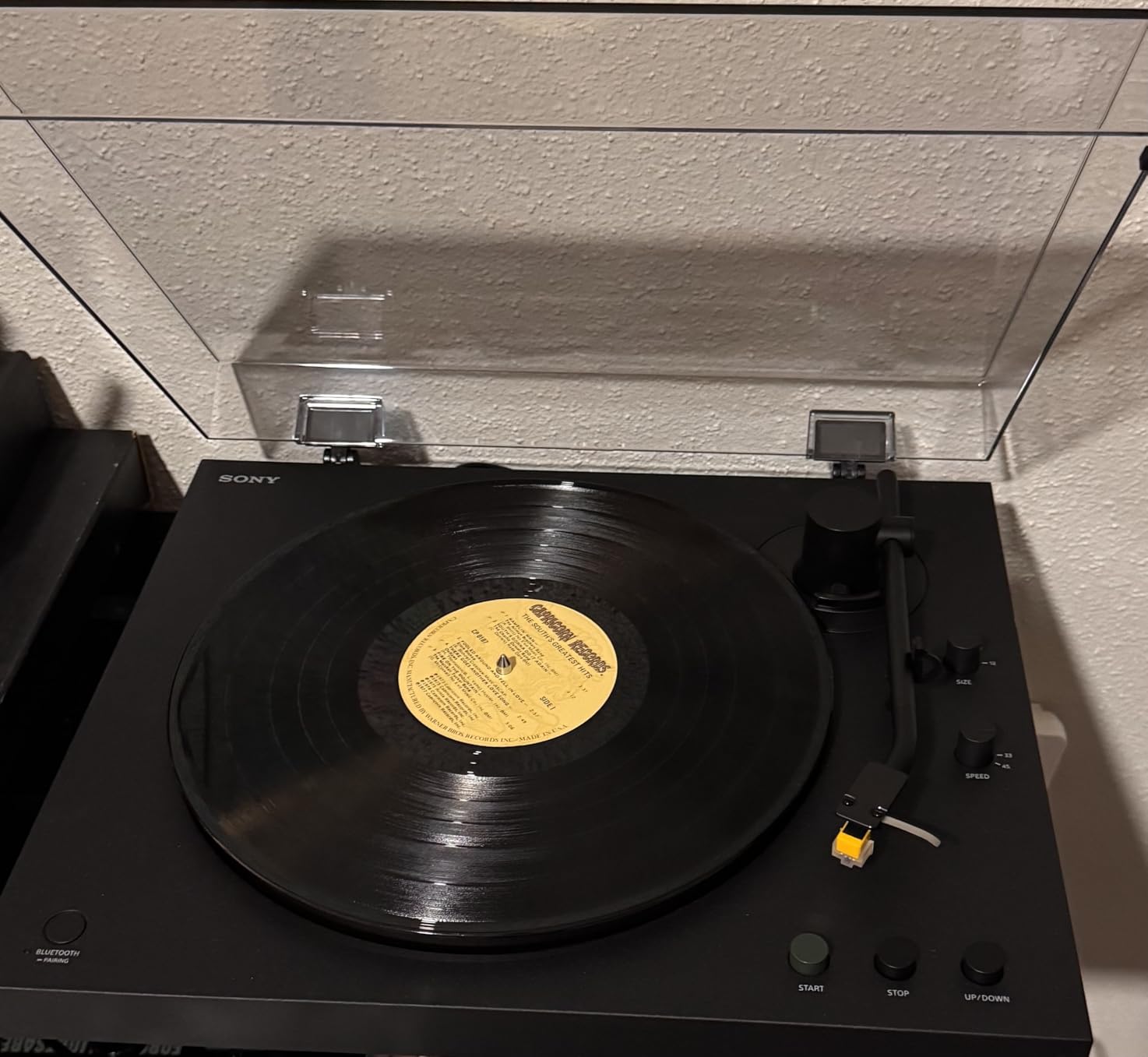 Sony PS-LX5BT Premium Wireless Bluetooth Turntable: Fully Automatic Belt Drive Vinyl Record Player with Built-in Phono EQ customer photo 2