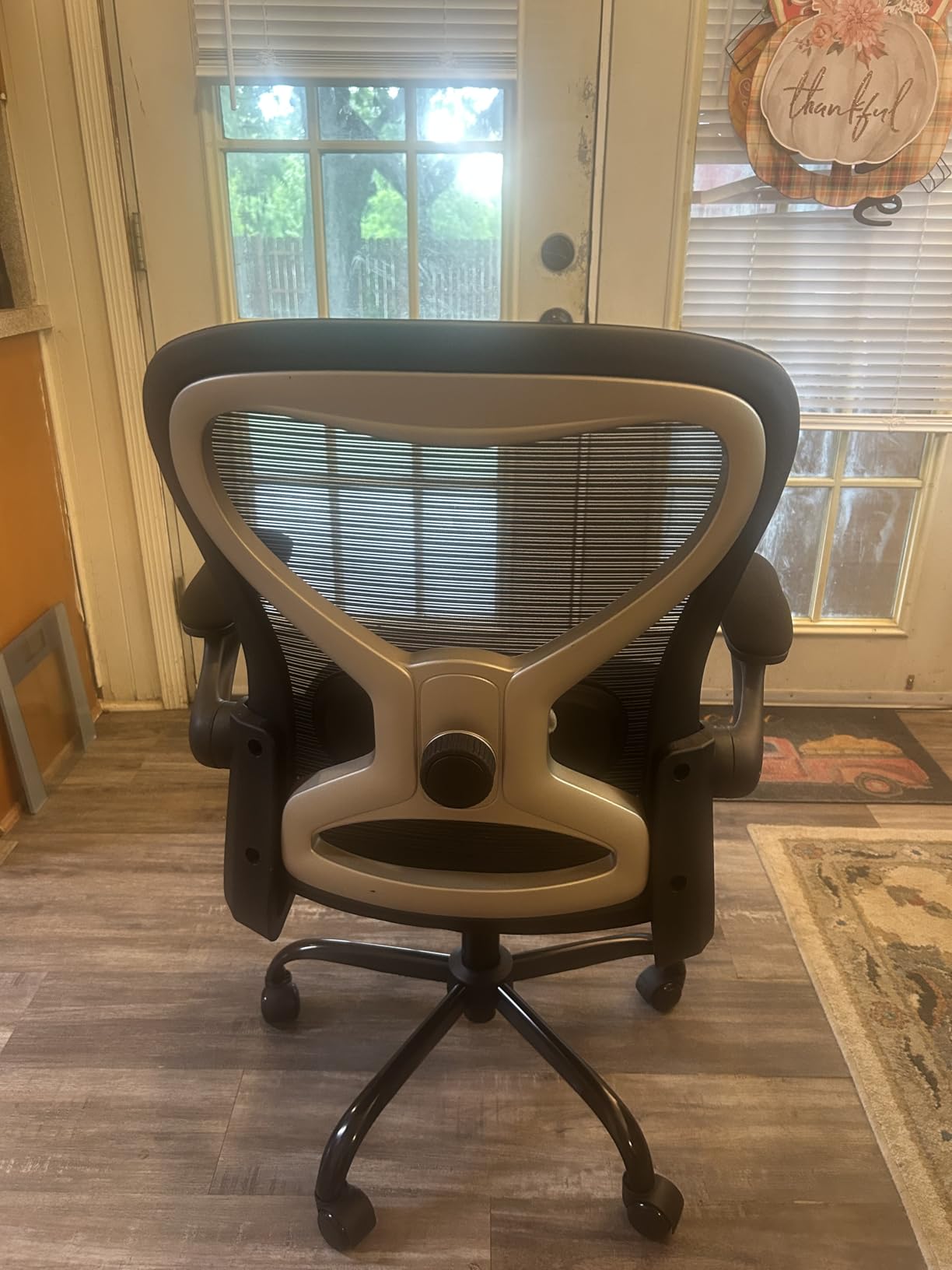 Office Desk Chair with Ergonomic Lumbar Support, Extra-Thick Seat Cushion, Flip-up Arms, Breathable Mesh Back, Computer Task Chair for Home Office customer photo 2