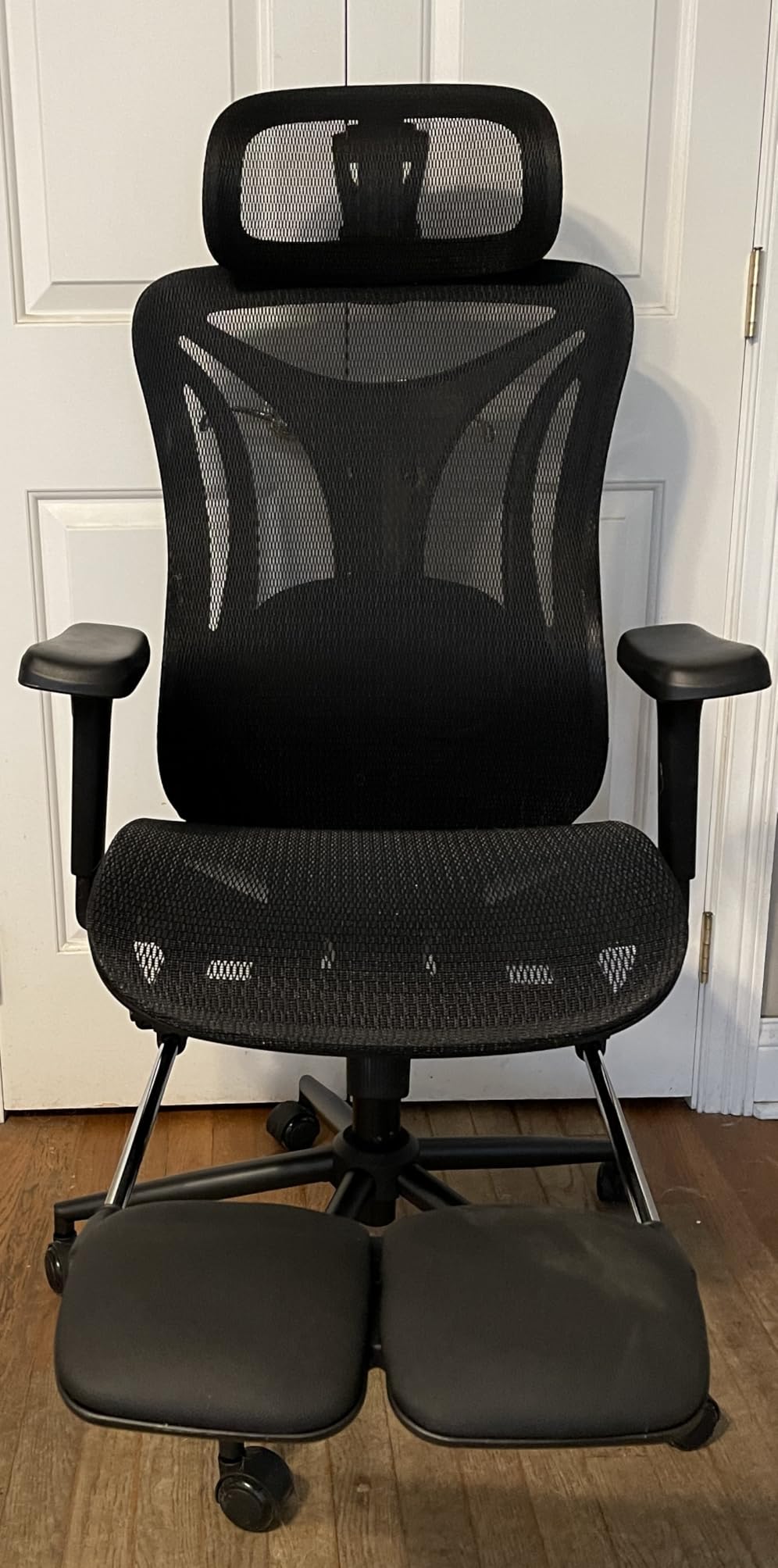 CYKOV Ergonomic Office Chair with Footrest - Adjustable Lumbar Support & Headrest, 90-160° Reclining Mesh Back Computer Chair - Home Office/Gaming, 350lbs Capacity (B-Black, Mesh) customer photo 2