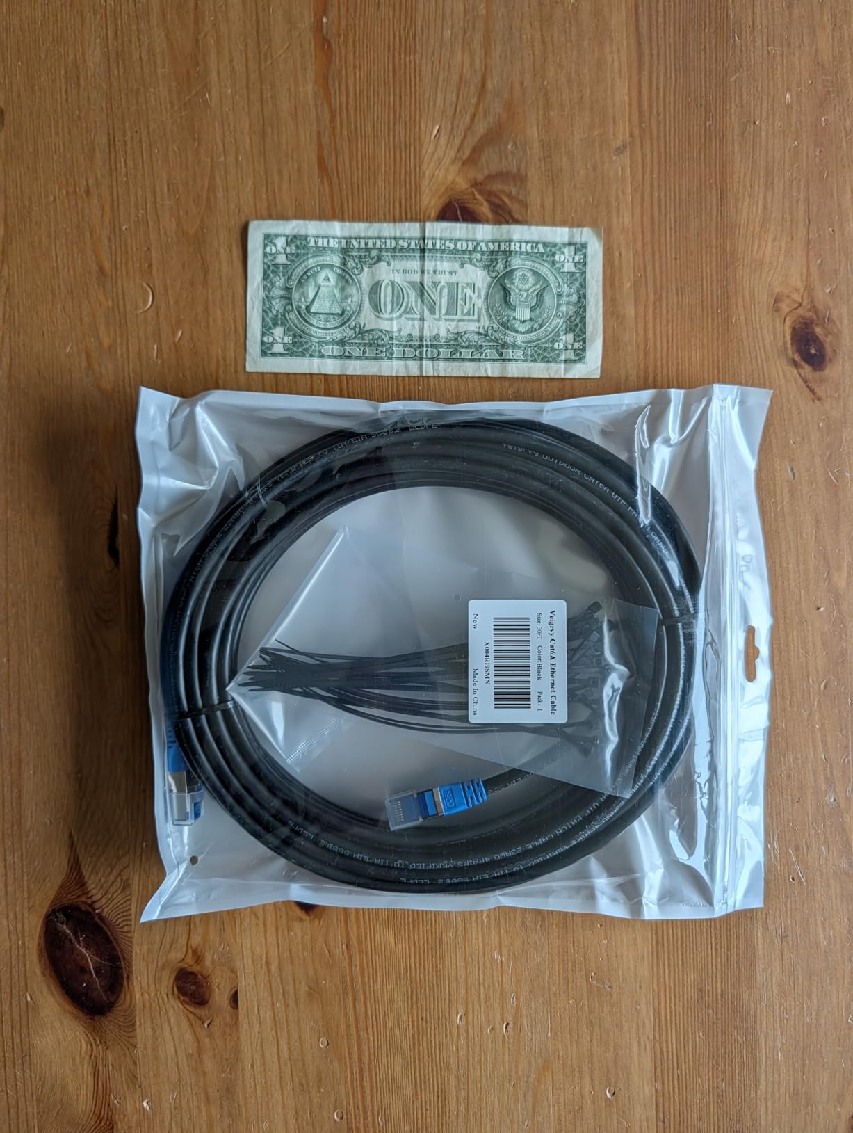 Cat6A Outdoor Ethernet Cable 100 ft Supports POE, 23AWG 550MHz High-Speed CAT6A Cable Direct Burial Waterproof customer photo 2