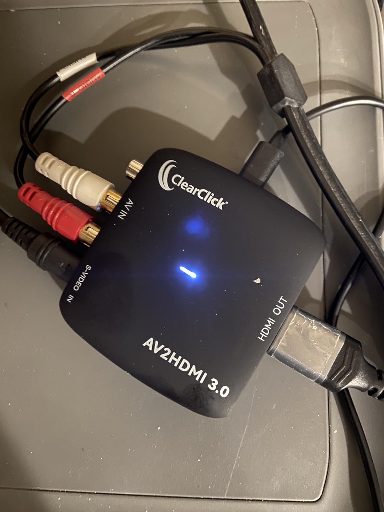 ClearClick AV to HDMI Converter 3.0 (Third Generation) - 1080P RCA or S-Video to HDMI Upscaler - with Remote Control for Image Adjustment customer photo 1