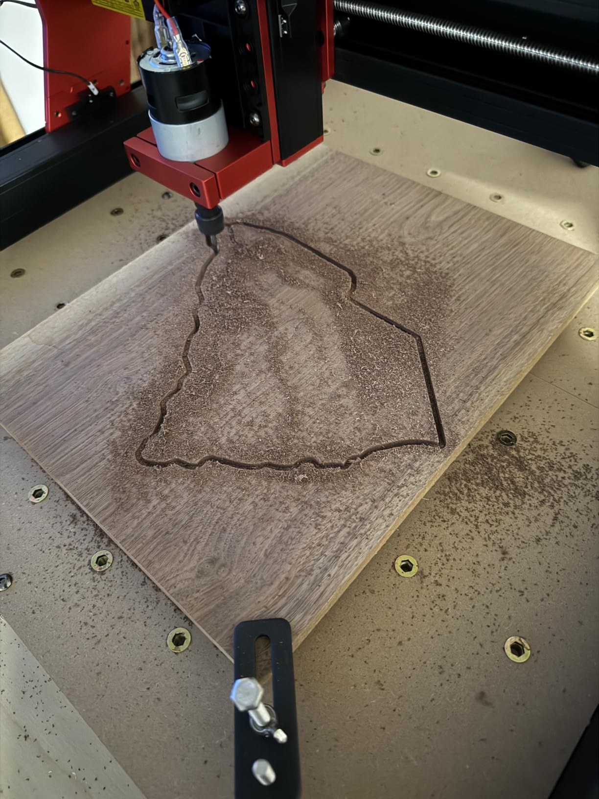 Twotrees TTC3018 Pro CNC Router Machine, Desktop CNC Engraving Machine Upgraded 3-Axis Engraving All-Metal Milling Machine for Wood Acrylic MDF Nylon, 300mmX180mmX40mm Working Area customer photo 2