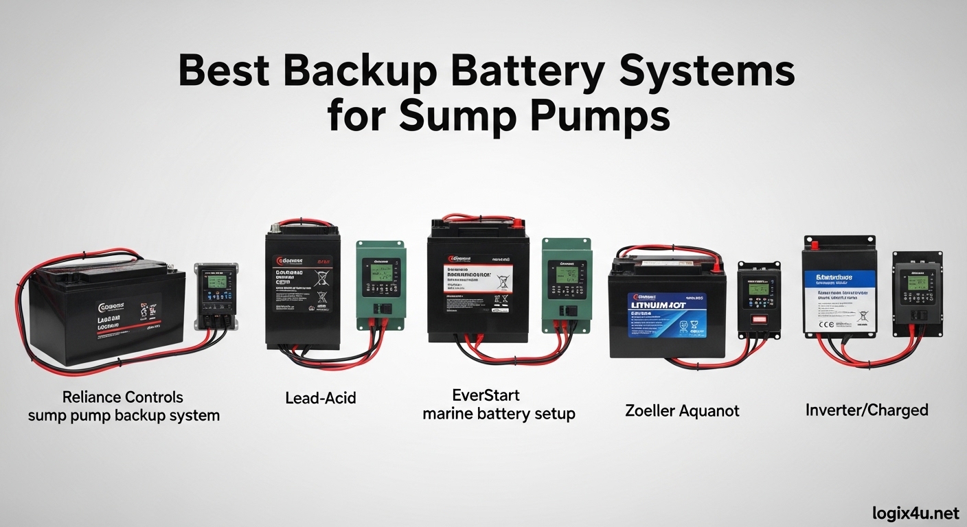 Best Backup Battery Systems for Sump Pumps