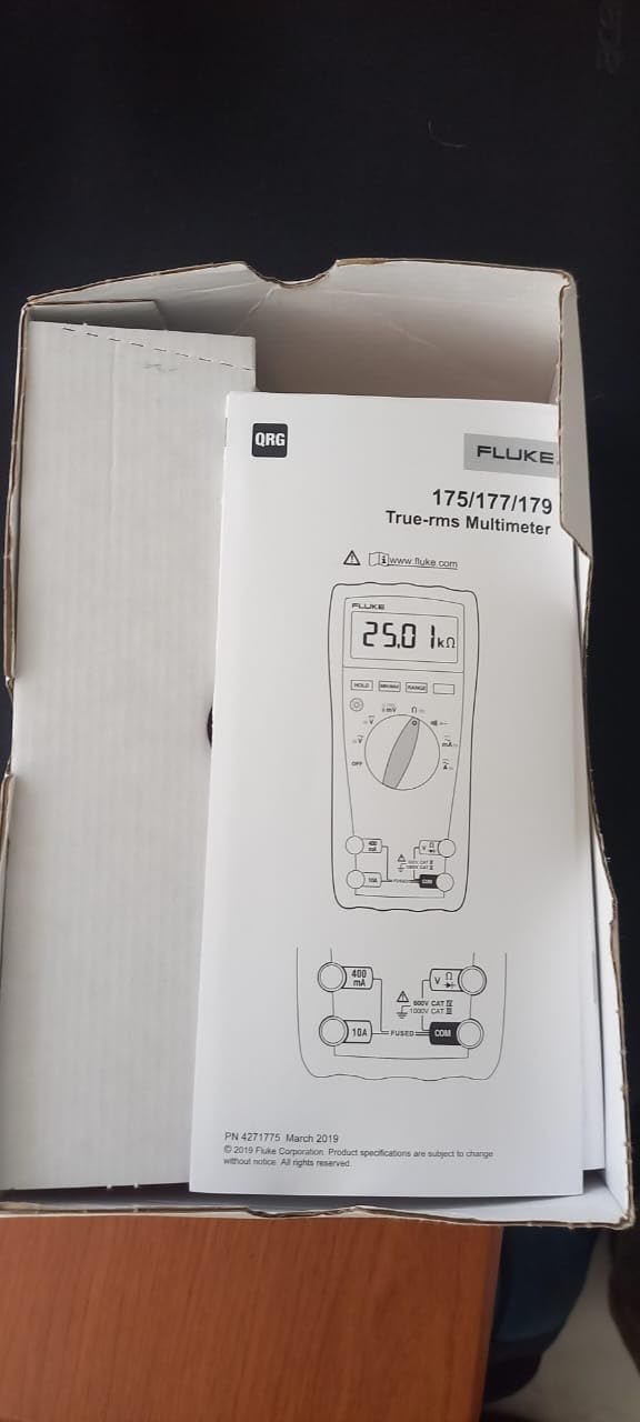 Fluke 179 Multimeter with Backlight, Includes Built-In Thermometer to Measure Temperature, Measures True-RMS AC Current and Voltage, Frequency, Capacitance, Resistance, Continuity and Diode customer photo 1