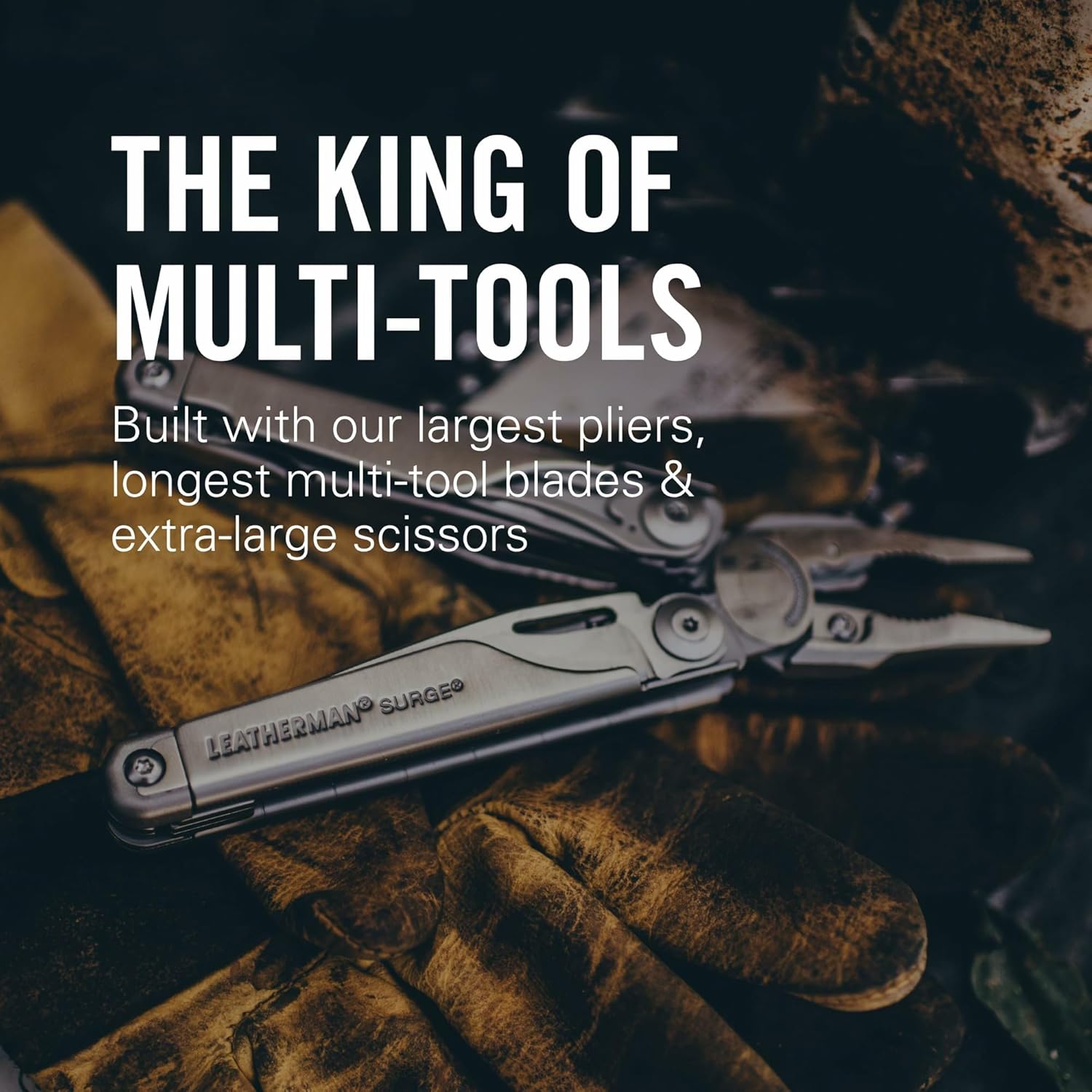 LEATHERMAN Surge - Heavy-duty multipurpose multi-tool with 21 tools including full-size lockable blades, regular and needlenose pliers and wire cutters, DIY tool made in the USA, in stainless steel customer photo 2