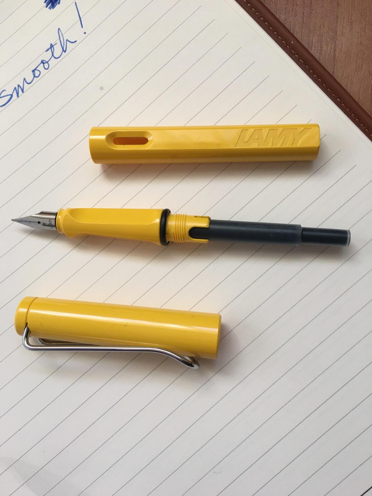 LAMY Safari Fountain Pen with ergonomic grip & polished steel nib in size F - ideal for any Writing & Calligraphy customer photo 2