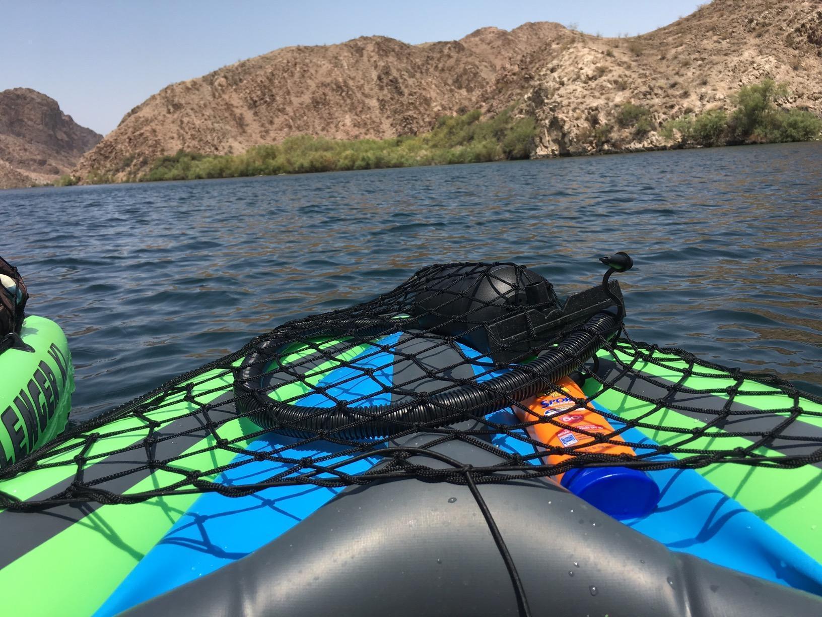 INTEX Challenger K2 Inflatable Kayak Set: Includes Deluxe 86in Kayak Paddles and High-Output Pump - SuperStrong PVC - Adjustable Seat with Backrest - Removable Skeg - Cargo Storage Net customer photo 2