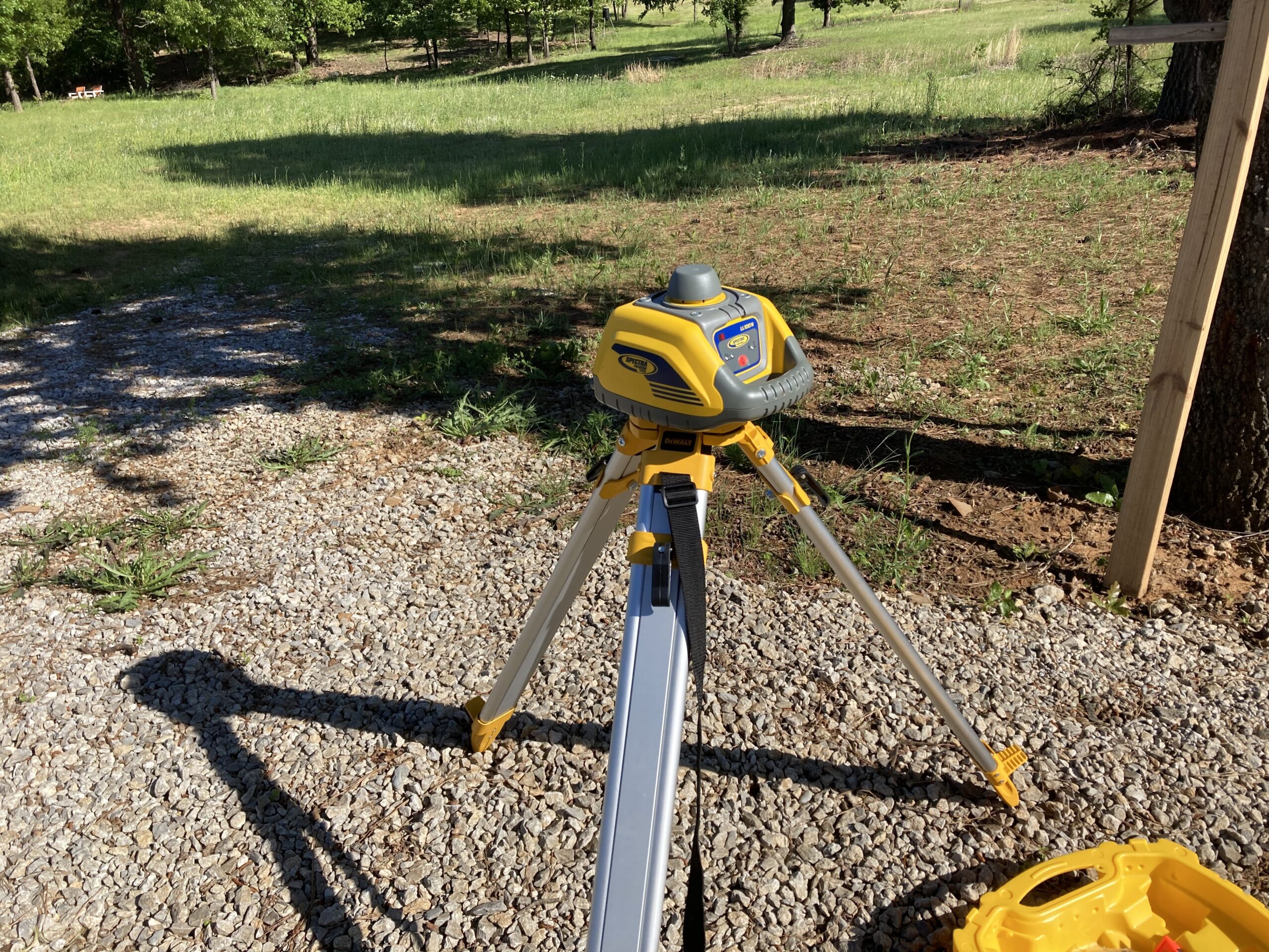 Spectra Precision LL100N-2 Self Leveling Rotary Laser Kit with HR320 Receiver Tripod Entry Level - System Case - Grade Rod (Inches) ±1/8 in Accuracy, 1,150 ft Range, Rugged Jobsite Performance customer photo 1