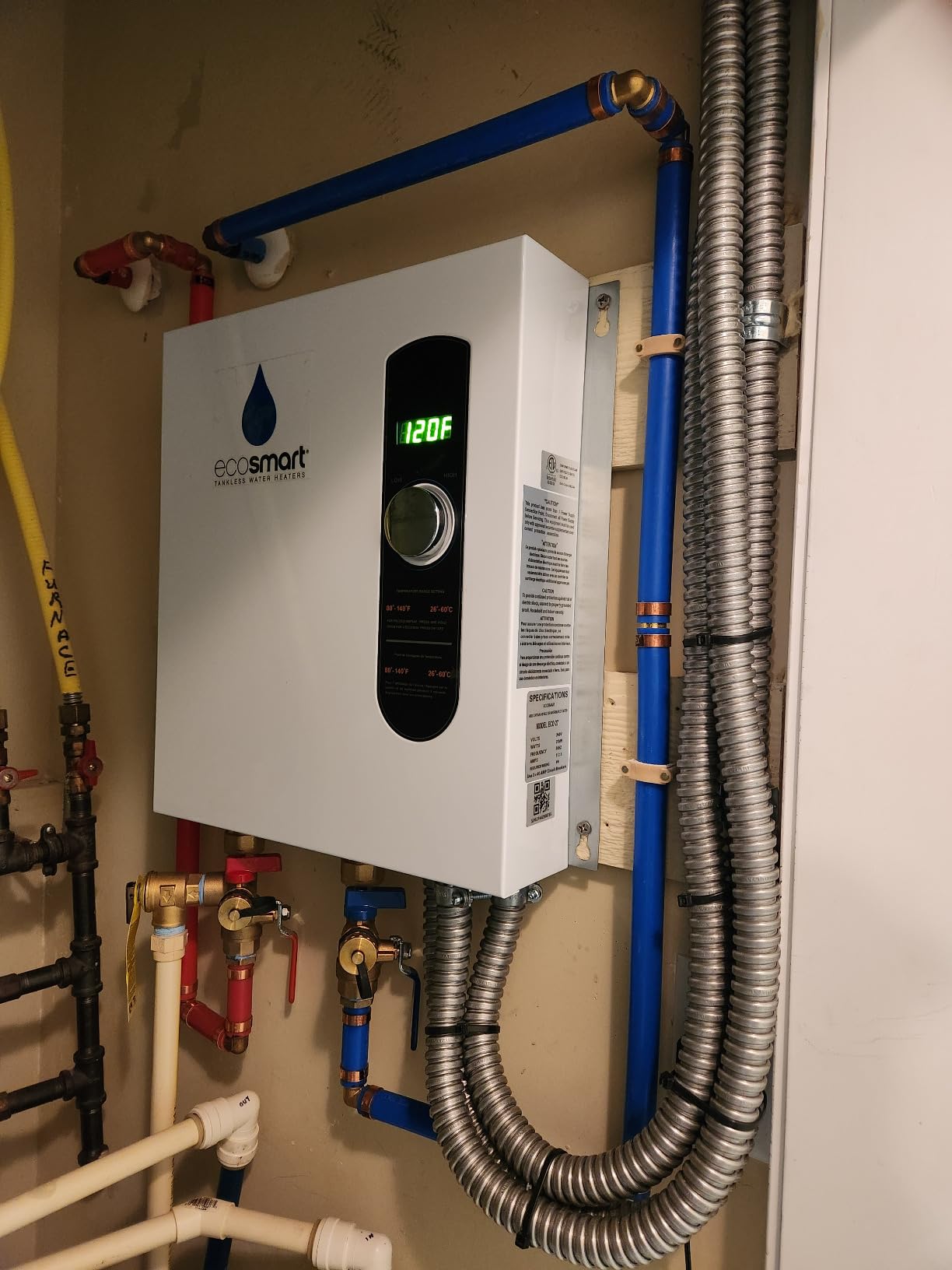 EcoSmart ECO 27 Electric Tankless Water Heater, 27-kW customer photo 1