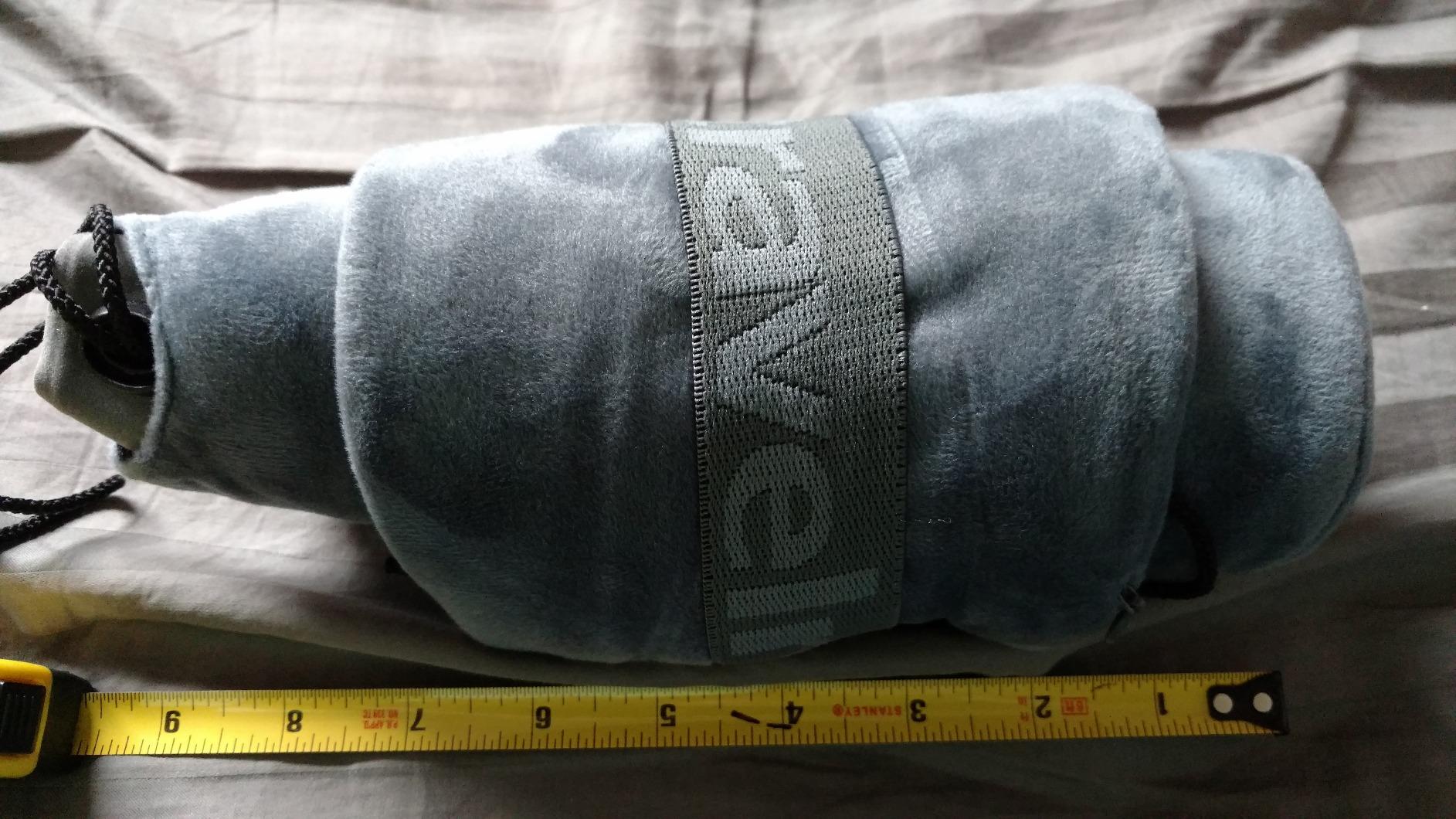 TRAVELREST Ultimate Inflatable Neck Support & Body Pillow - Airplane Pillow for Long Flight Comfort, Travel Essentials (Grey) customer photo 1
