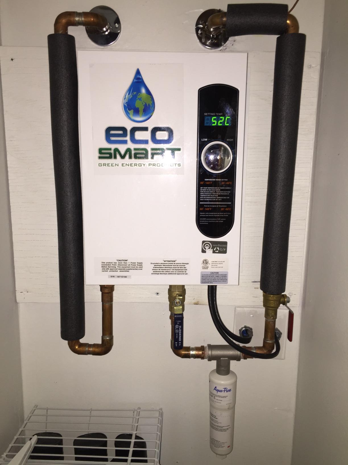 EcoSmart ECO 18 Electric Tankless Water Heater, 18 KW at 240 Volts customer photo 1