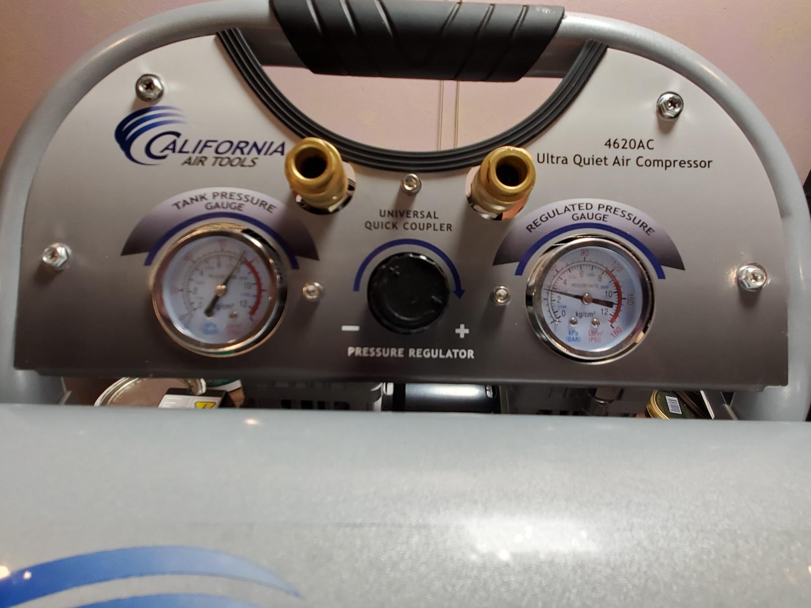 California Air Tools 4620AC Powerful 2.0 HP Ultra Quiet and Oil-Free Air Compressor, 4.6 Gallon Tank Capacity, 70 dB Noise Level customer photo 1