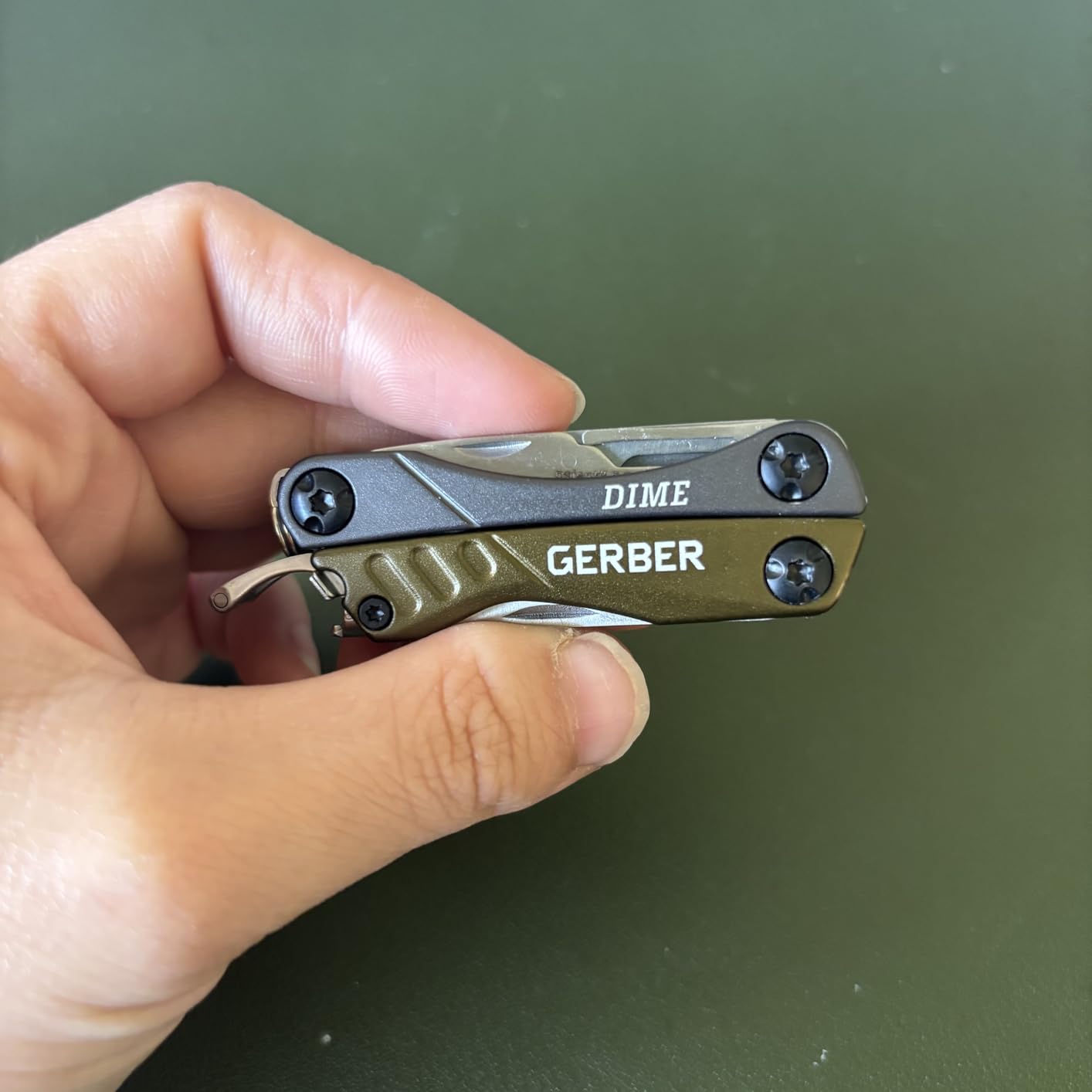 Gerber Gear Dime 12-in-1 Mini EDC Multitool - Needle Nose Pliers, Pocket Knife, Keychain, Bottle Opener - Gifts for Men, EDC Gear and Equipment - Black customer photo 1