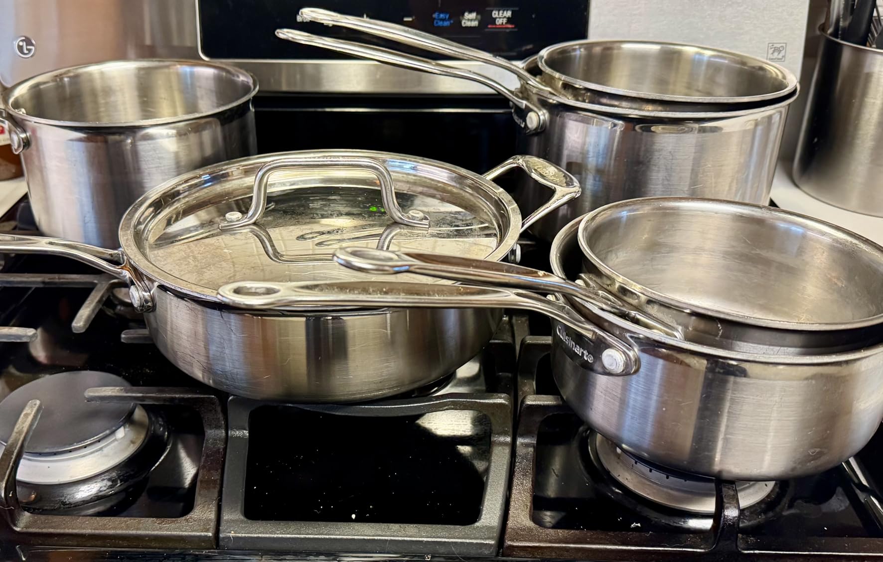 Cuisinart 12-Piece MultiClad Pro Triple Ply Stainless Stainless Steel Pots and Pans Set, Cookware Set Compatible with Induction, Electric, Gas Cooktops, Cool Grip Handles, Oven Safe to 500°F, Silver customer photo 1