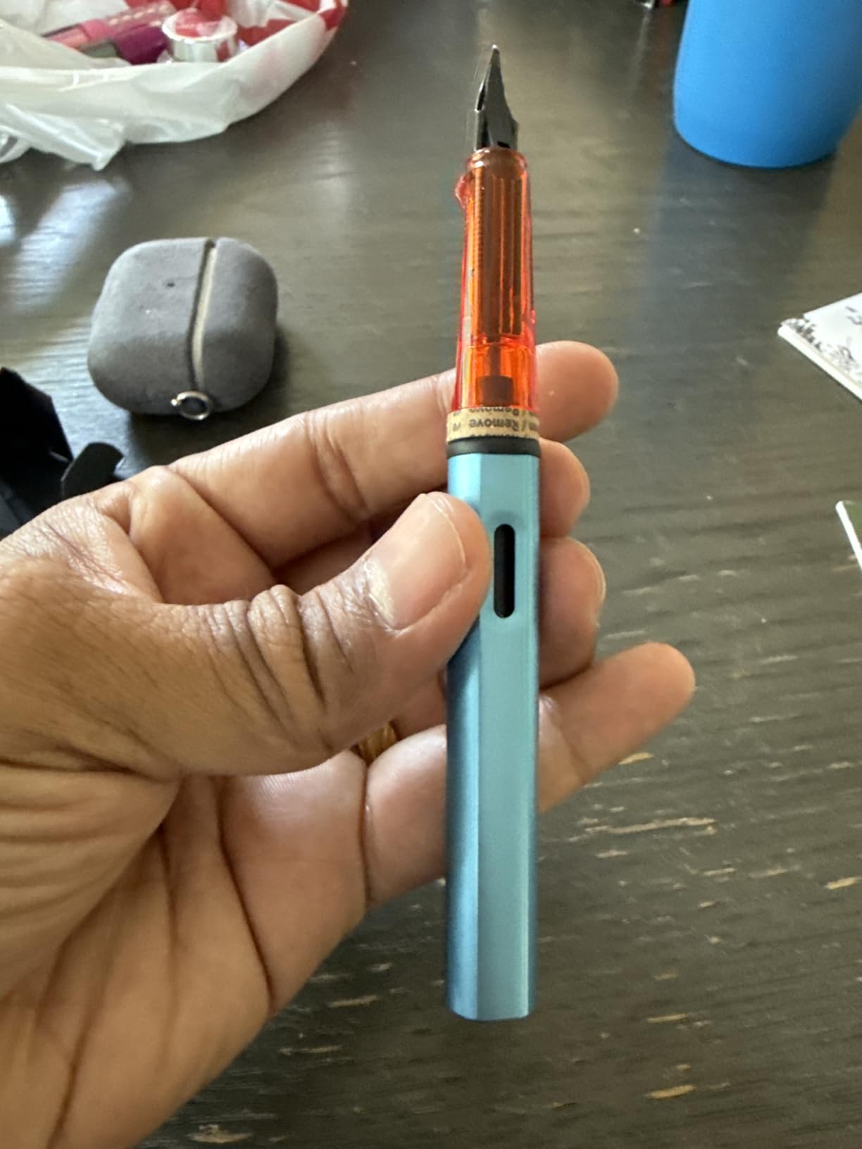 LAMY AL-star black Fountain Pen with ergonomic grip & black steel nib in size M - lightweight aluminum body customer photo 2