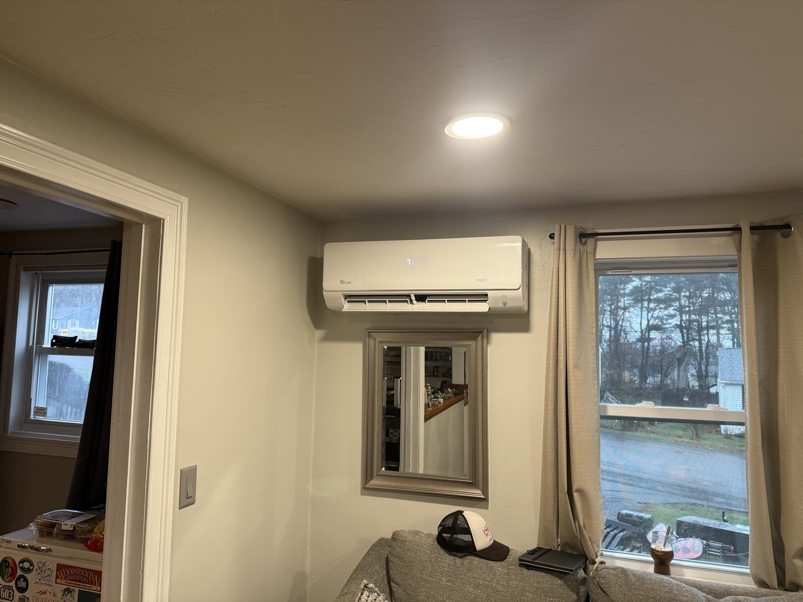 Senville AURA Series Mini Split Air Conditioner Inverter Heat Pump, 12000 BTU, Works with Alexa, Energy Star, White customer photo 1