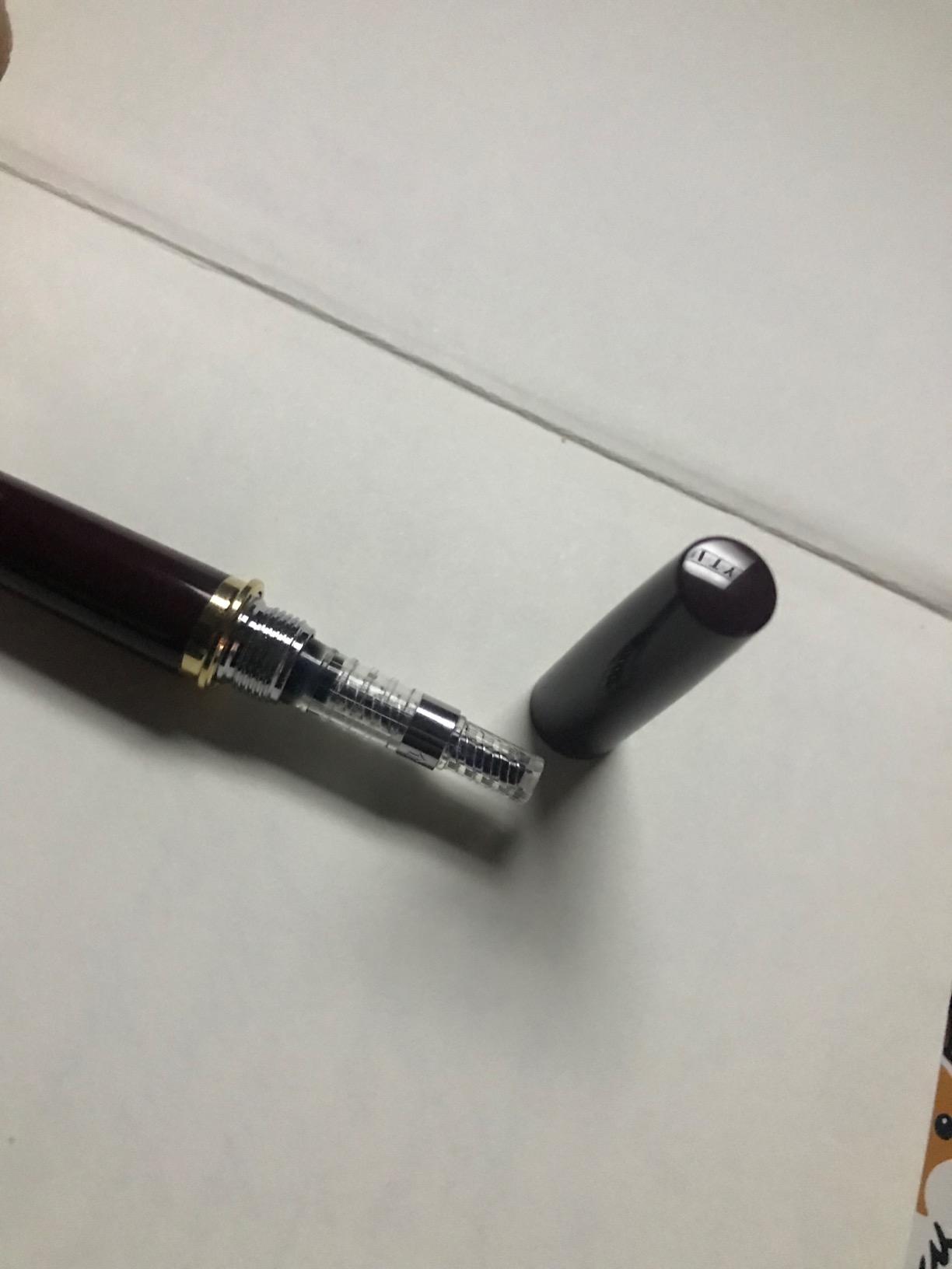 PILOT E95s Fountain Pen, Ivory Barrel with Gold Accents, Fine Nib, Blue Ink (60840) customer photo 1