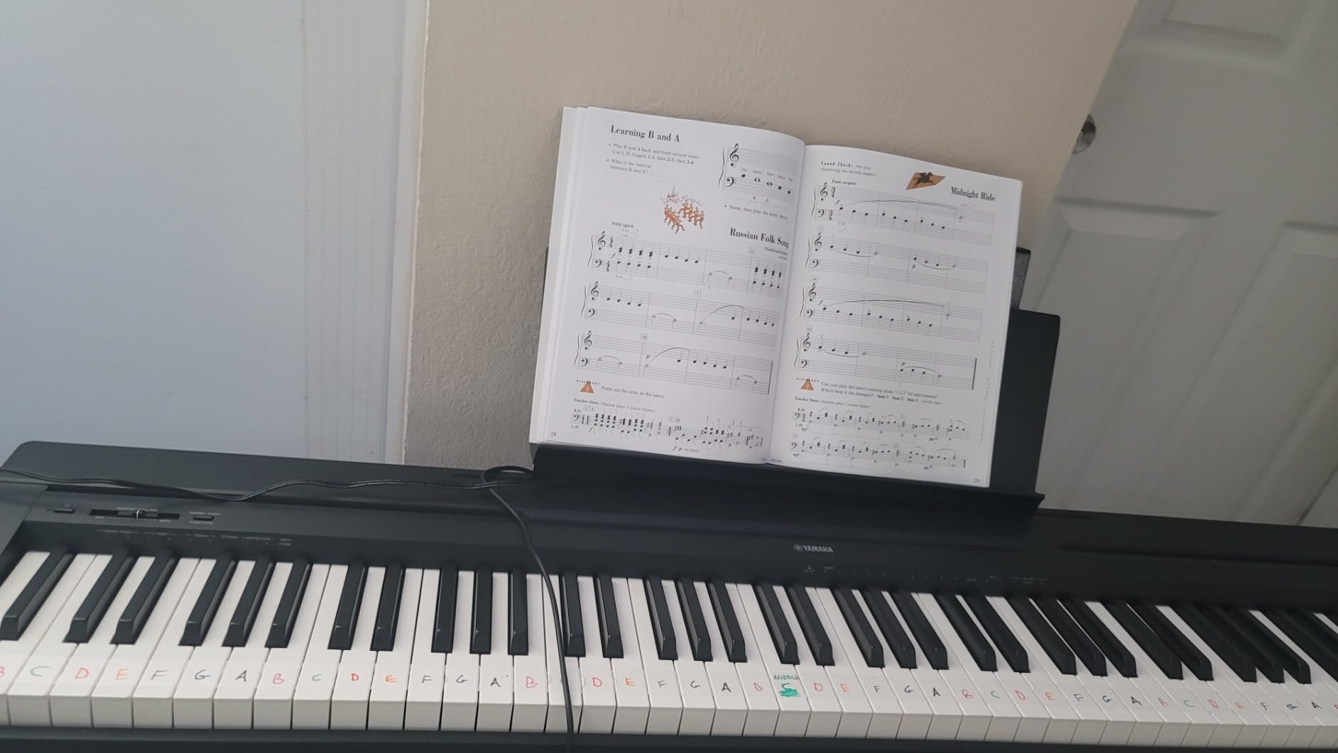 Yamaha P45B 88-Key Weighted Portable Digital Piano Keyboard with Music Rest, Sustain Foot Switch, Built-in Speakers, USB Connectivity customer photo 1