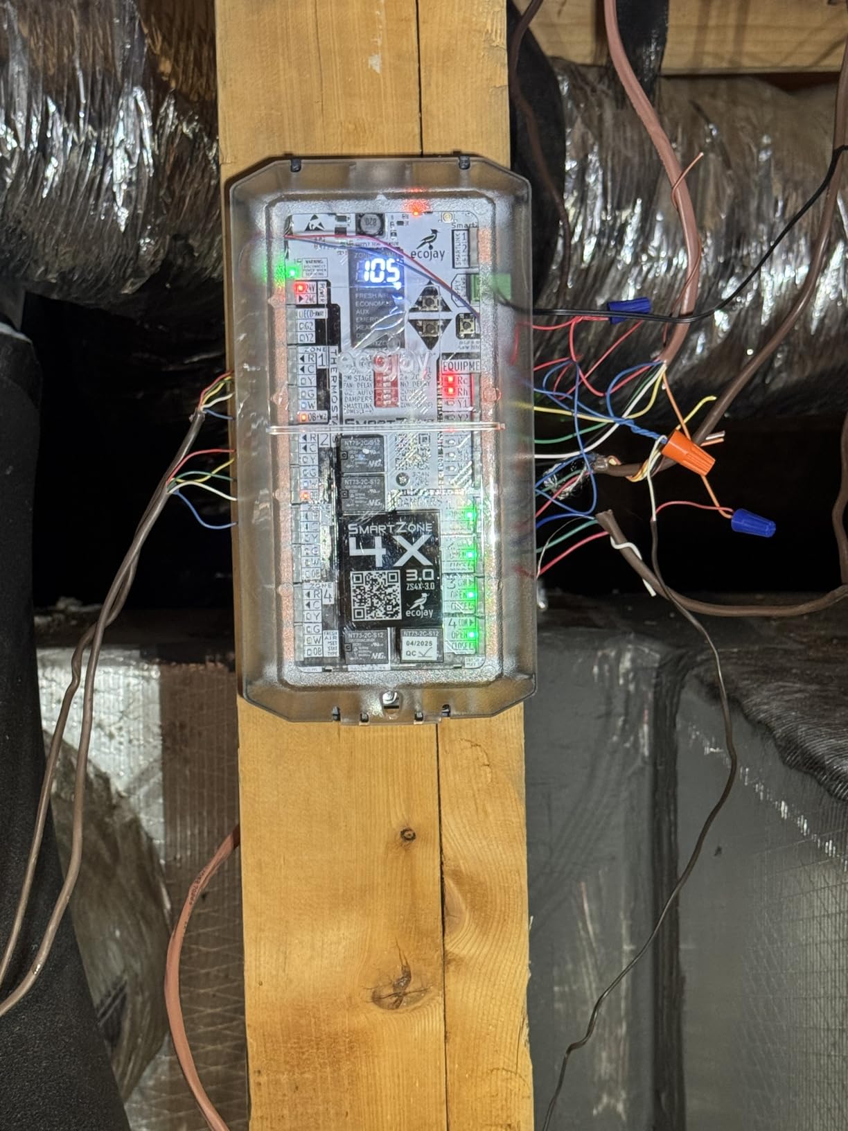SmartZone-4X Control - 4 zone controller KIT w/Temp sensor - Universal Replacement for honeywell zoning panel truezone hz432 & more customer photo 1
