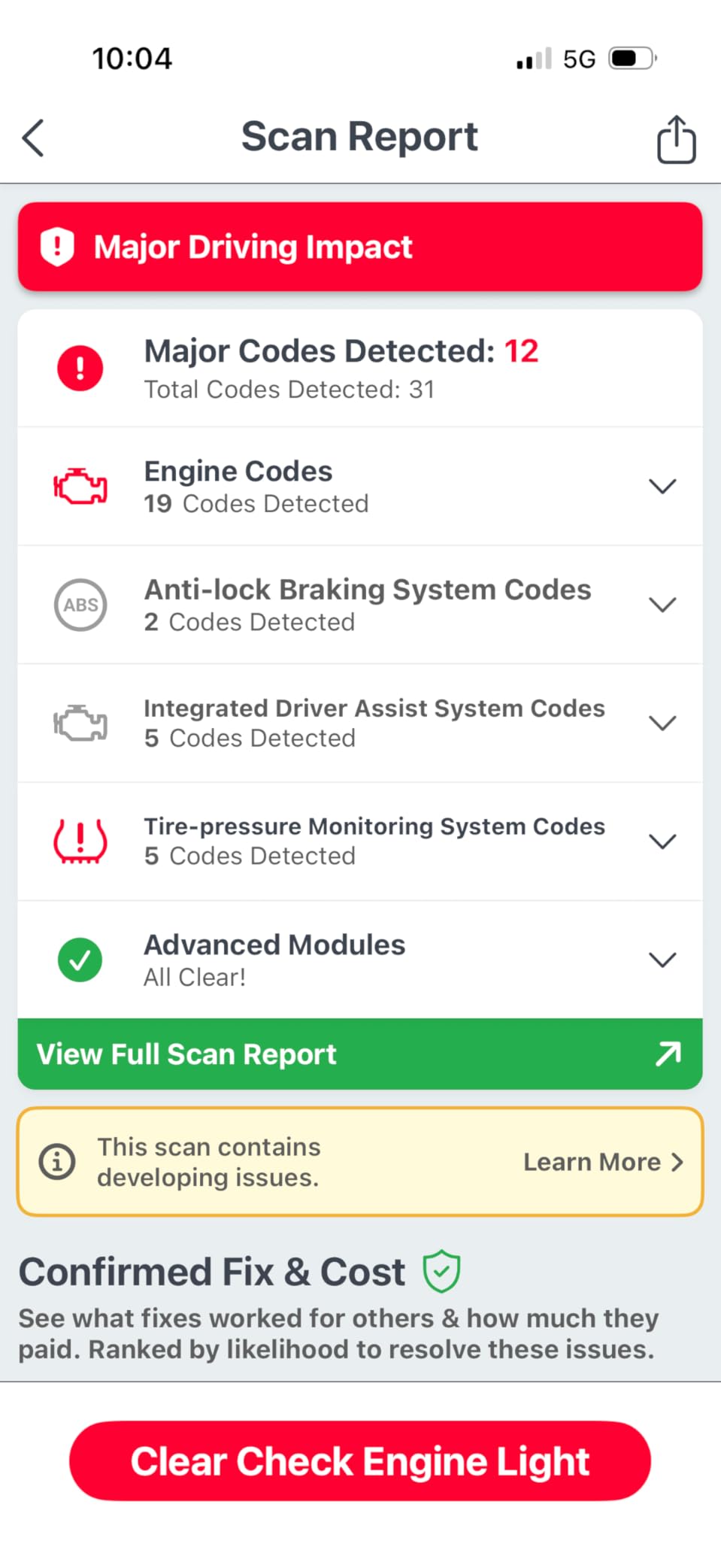 FIXD Bluetooth OBD2 Scanner for iPhone & Android - Diagnostic Scan Tool for Repairs and Car Buying - Check Engine Code Reader & Enhanced Codes customer photo 2