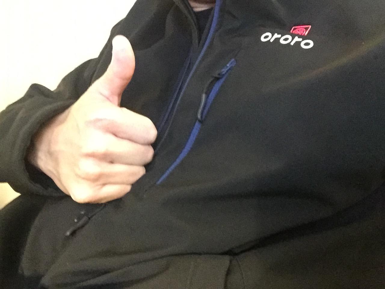 Men's 4 Heat-Zone Heated Jacket with USB-C Rechargeable Battery, Soft Shell Heated Jacket with Detachable Hood customer photo 1