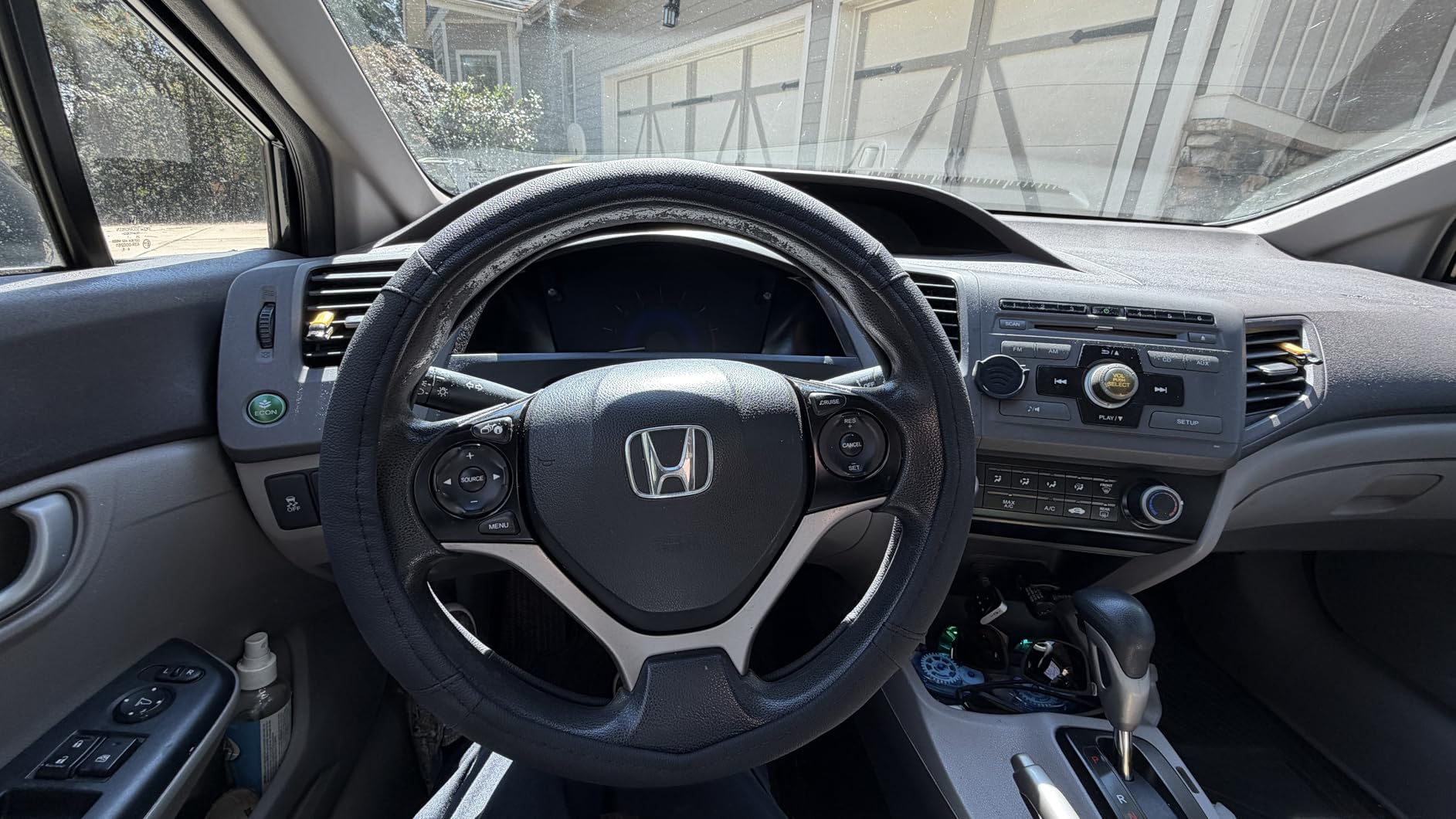 SEG Direct Car Steering Wheel Cover Universal Standard Size 14.5-15 inch, Black Microfiber Leather customer photo 2
